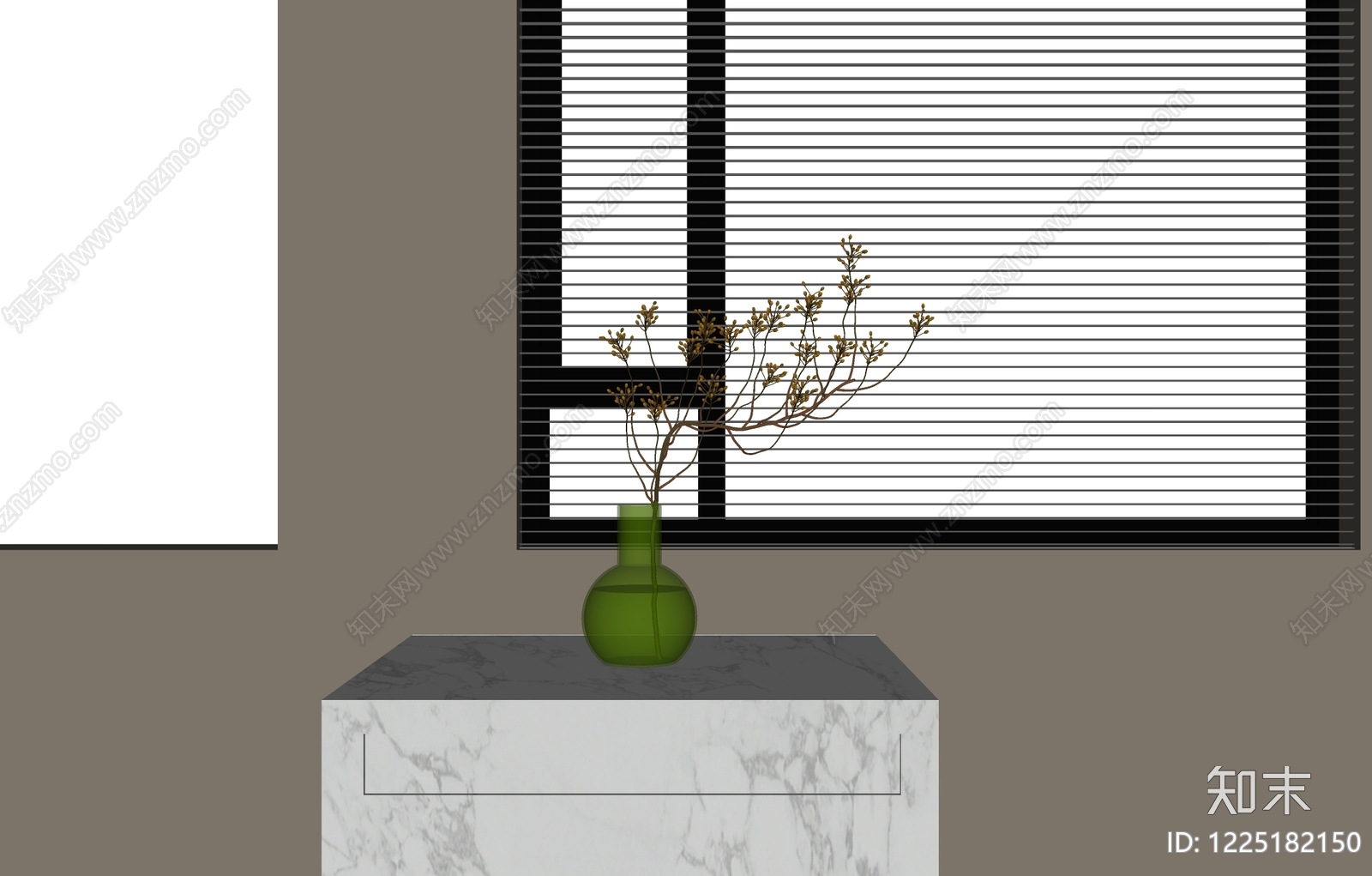 极简花艺SU模型下载【ID:1225182150】