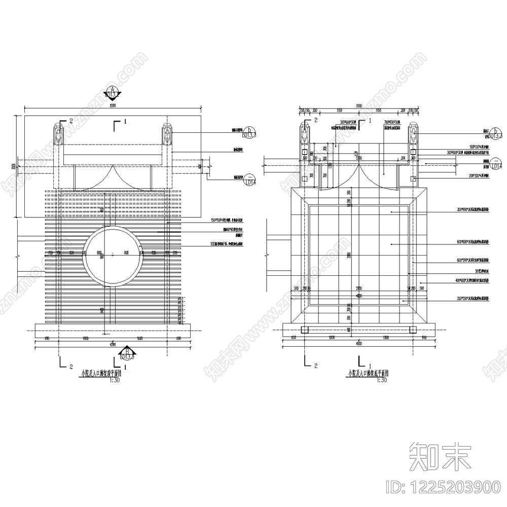 入户门cad施工图下载【ID:1225203900】