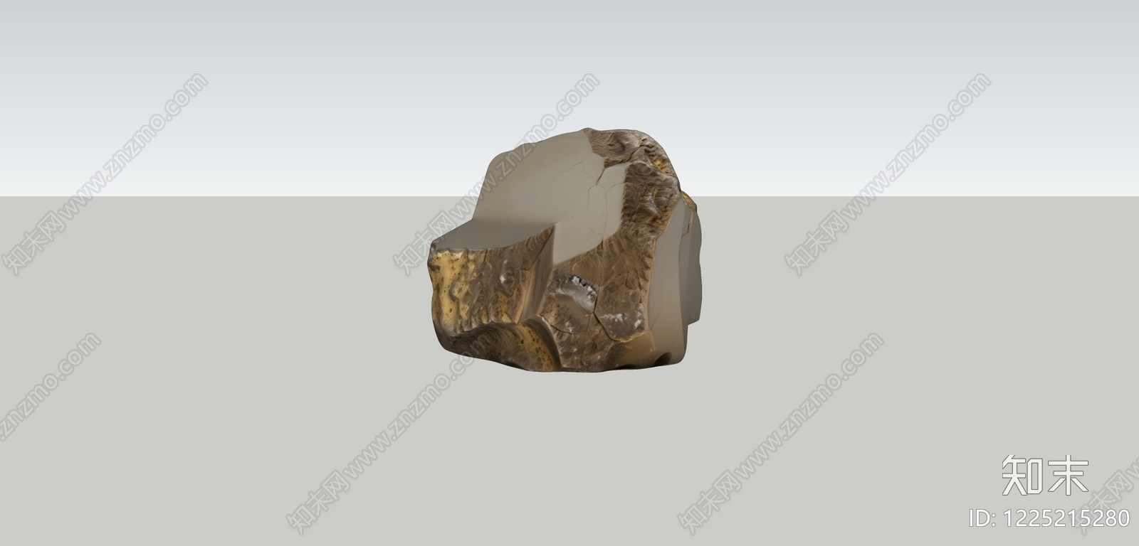 侘寂景观石SU模型下载【ID:1225215280】