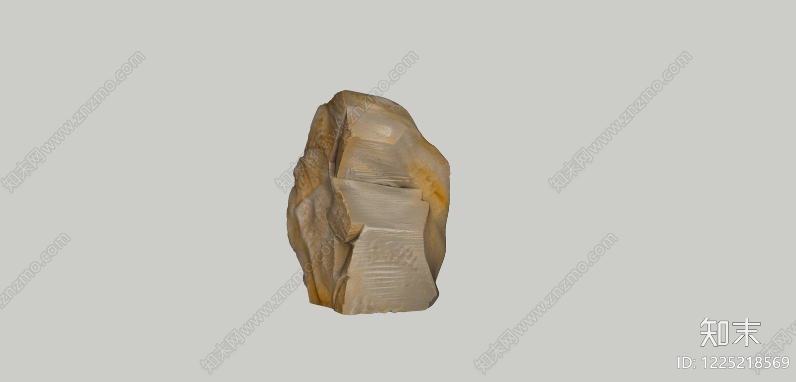 侘寂景观石SU模型下载【ID:1225218569】