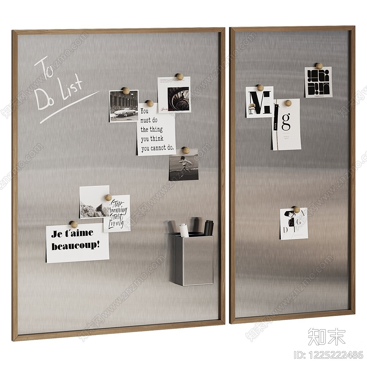 现代简约办公用品3D模型下载【ID:1225222486】