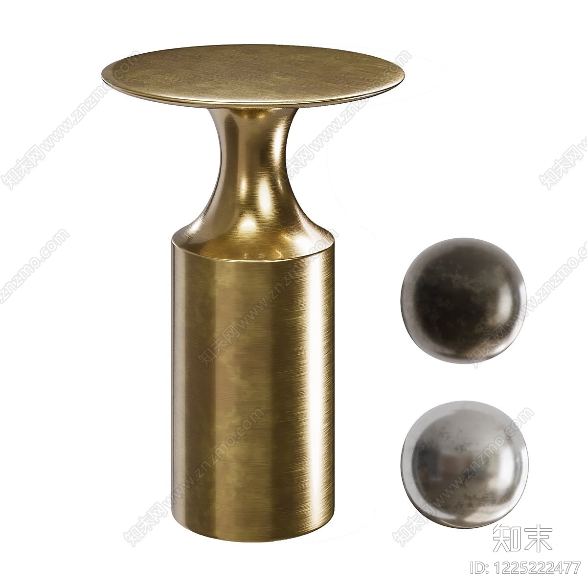 轻奢边几3D模型下载【ID:1225222477】
