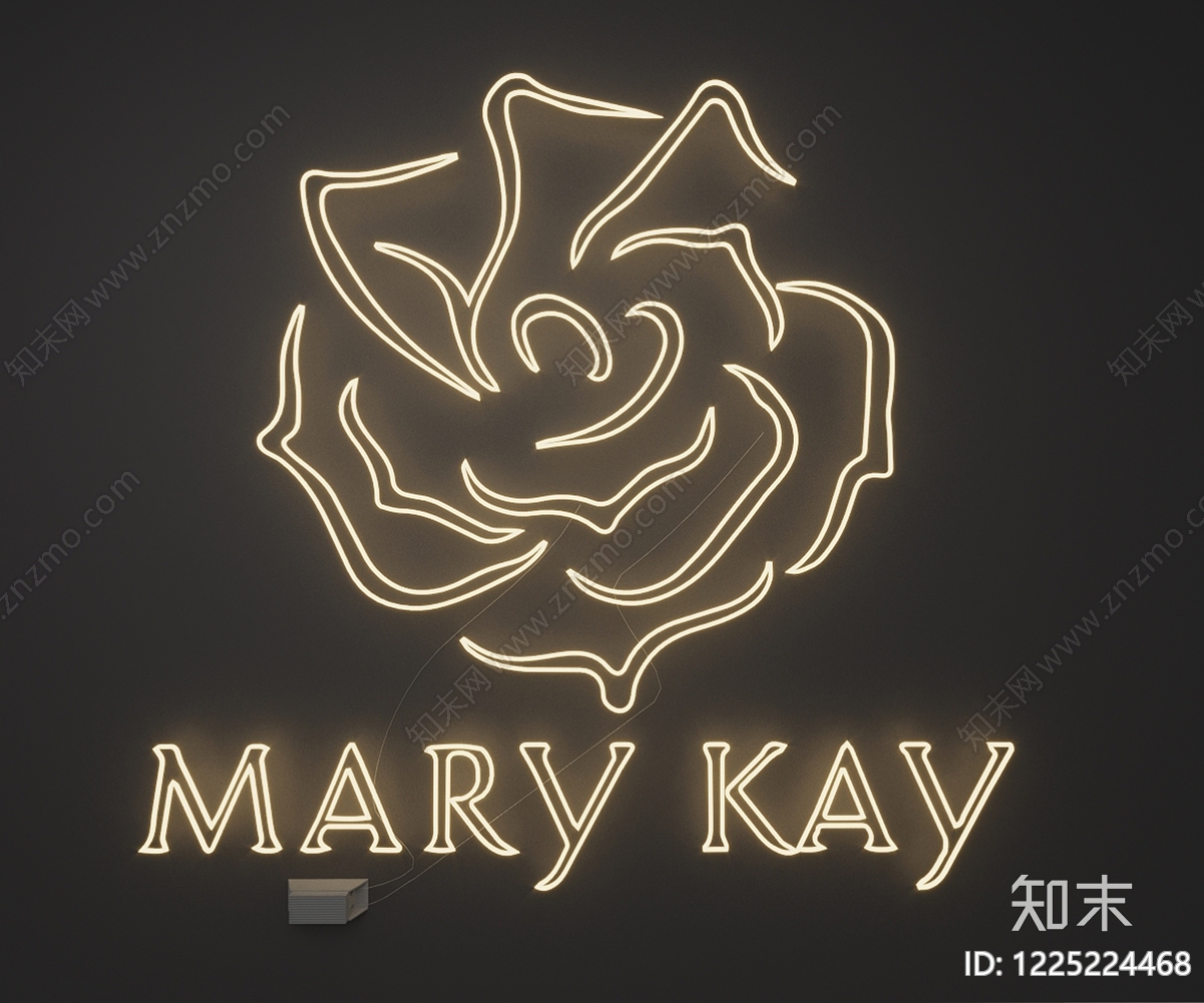 现代霓虹灯SU模型下载【ID:1225224468】