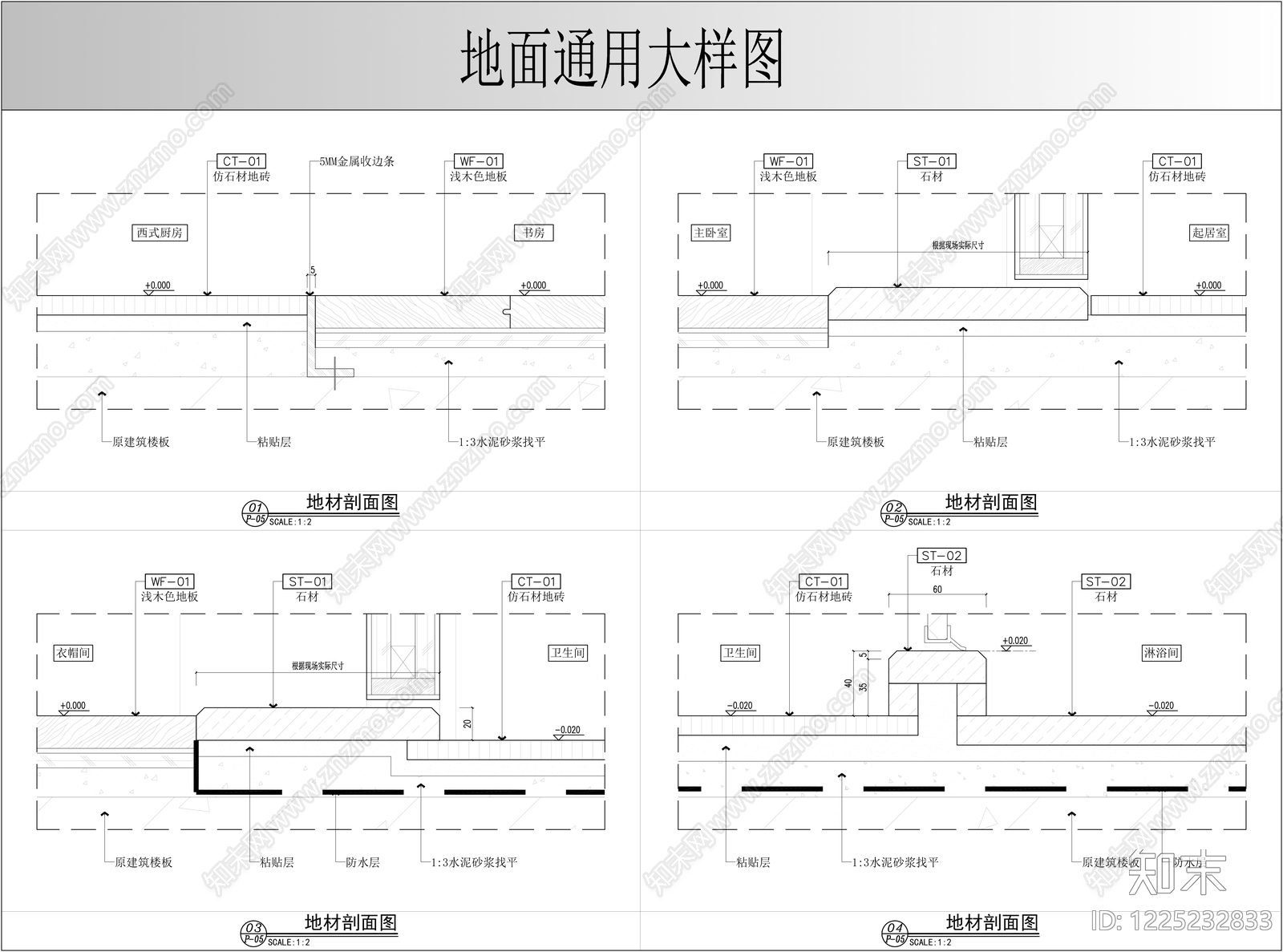 地面综合节点CAD图纸
