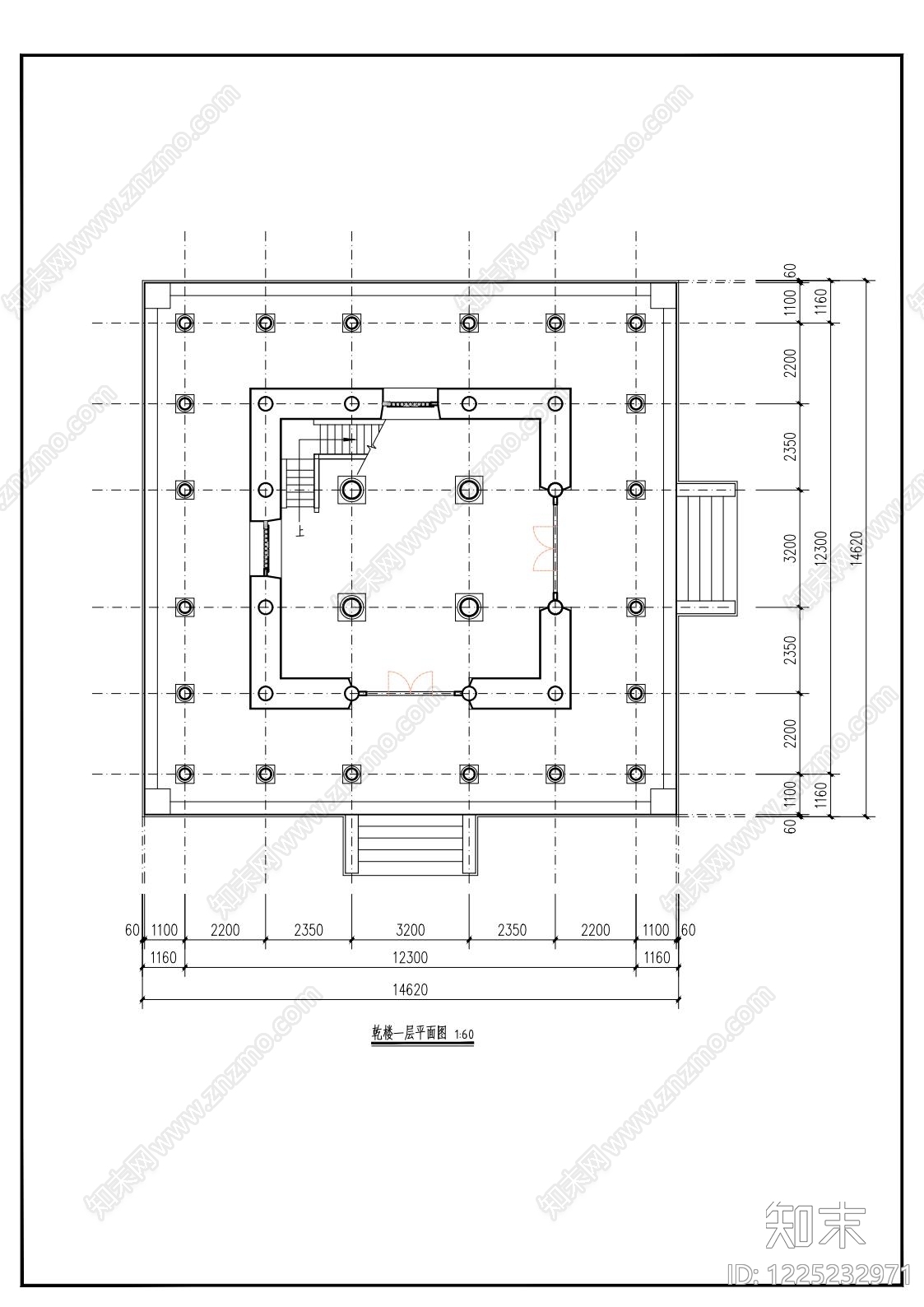 其他古建筑cad施工图下载【ID:1225232971】