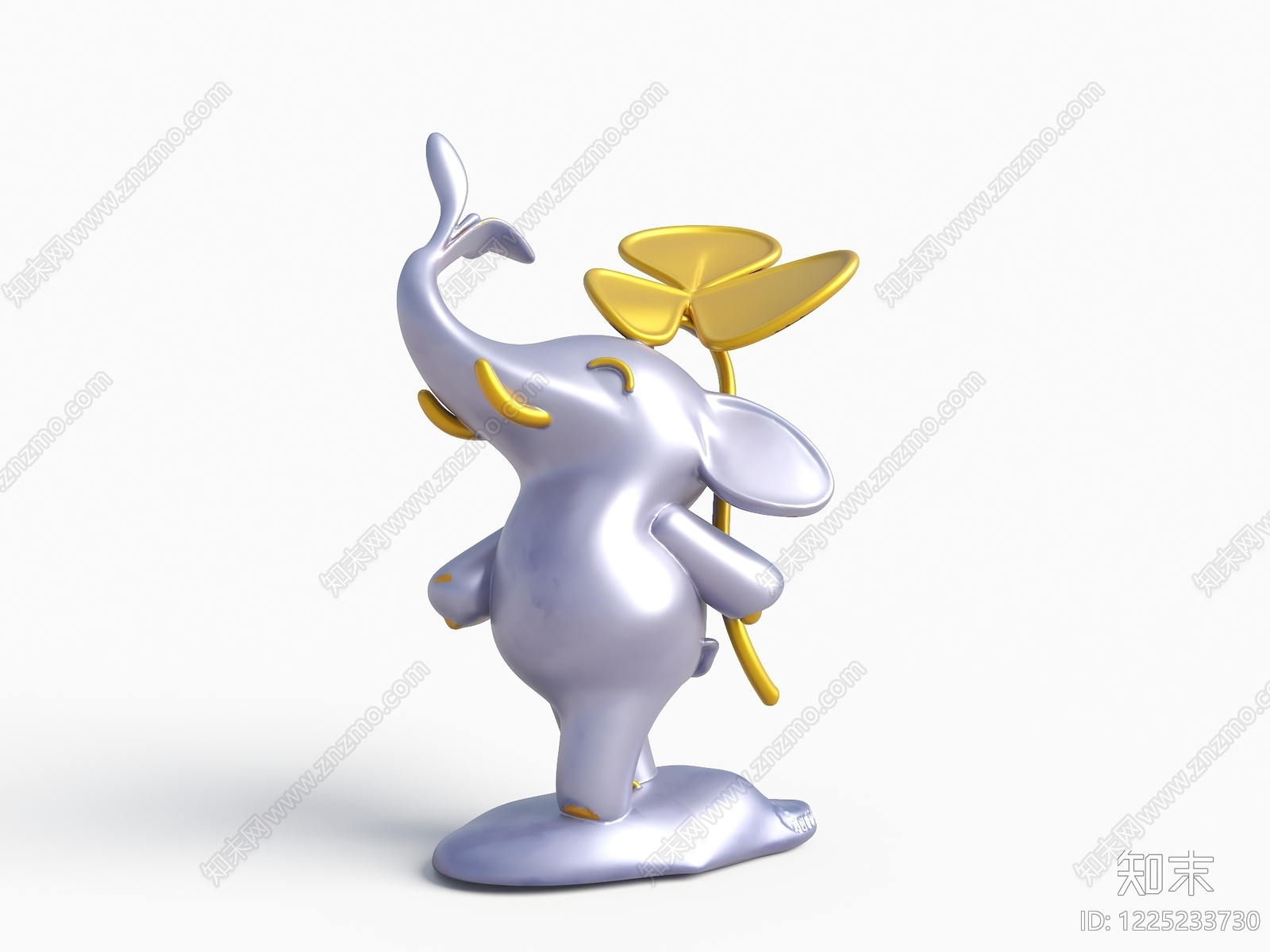 轻奢雕塑摆件3D模型下载【ID:1225233730】