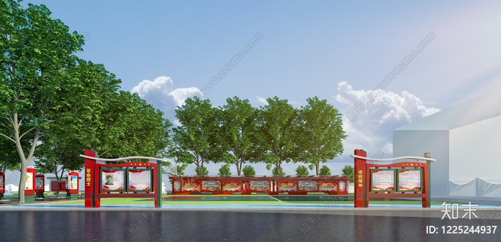 新中式其他景观小品3D模型下载【ID:1225244937】