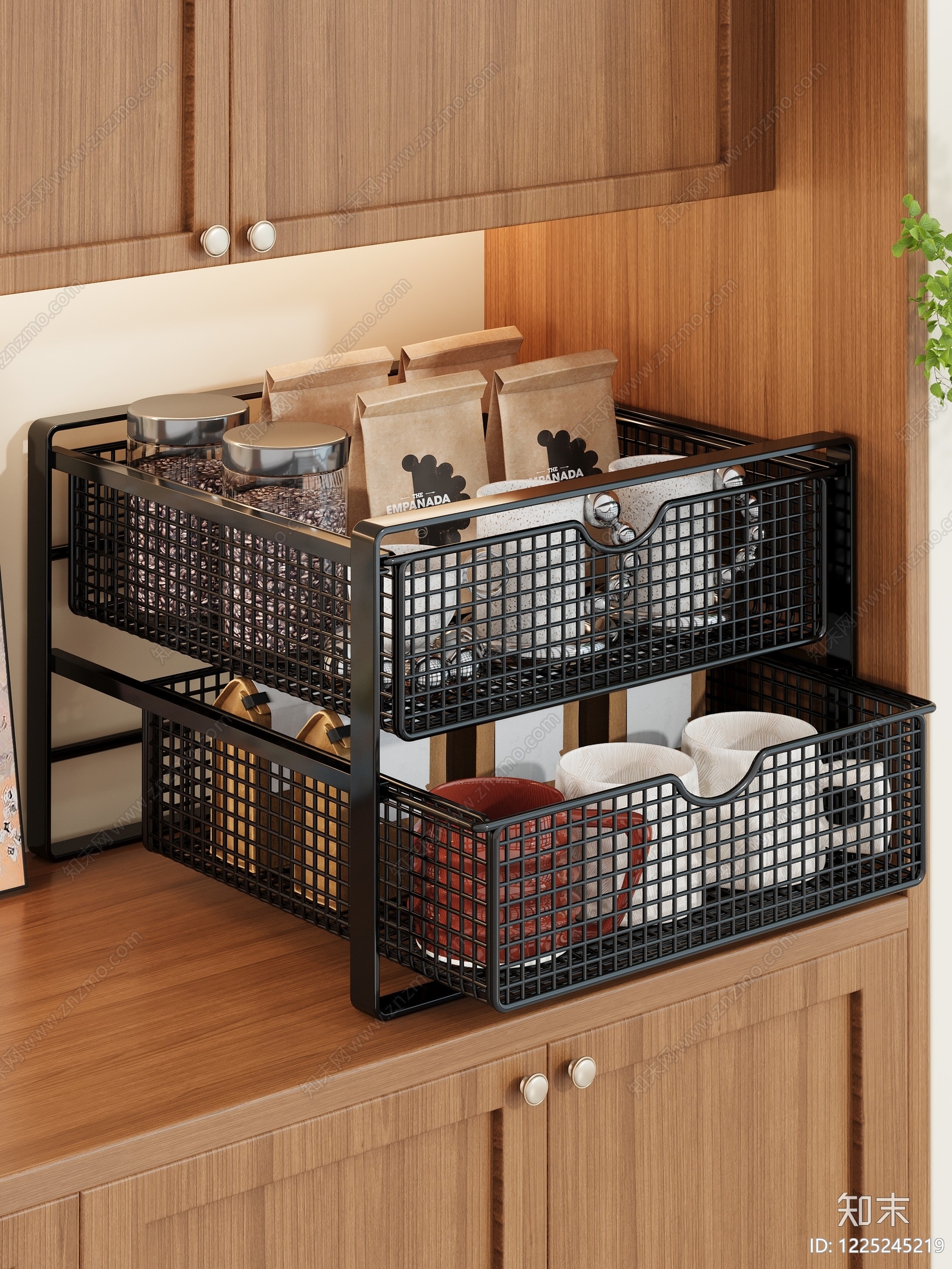 现代简约厨房用品3D模型下载【ID:1225245219】