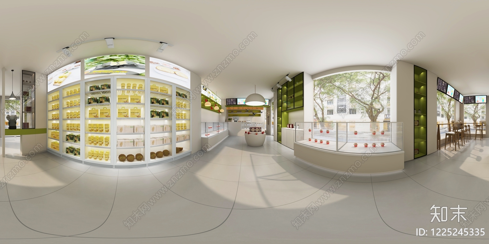 现代简约甜品面包店3D模型下载【ID:1225245335】
