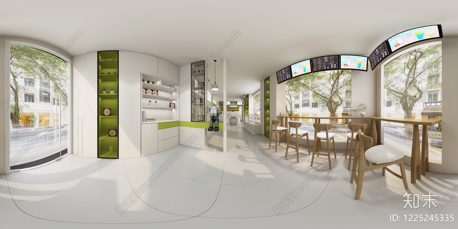 现代简约甜品面包店3D模型下载【ID:1225245335】