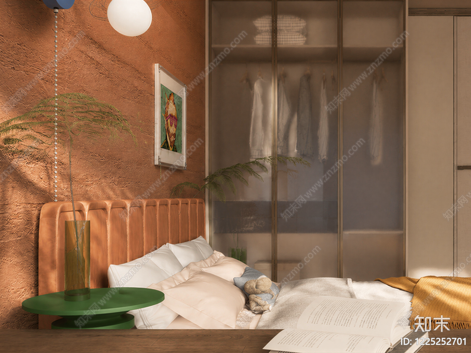 家居卧室SU模型下载【ID:1225252701】