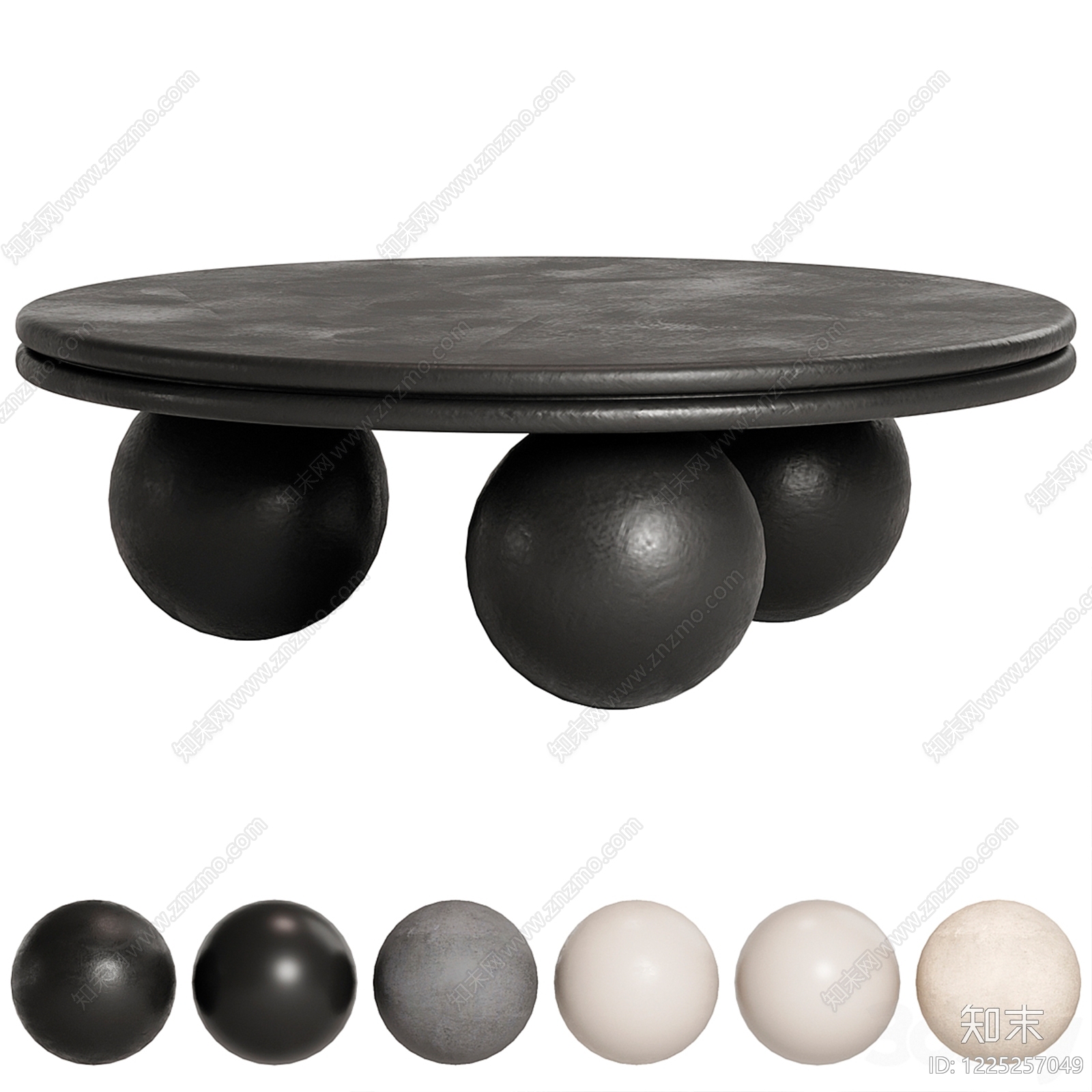 极简茶几3D模型下载【ID:1225257049】