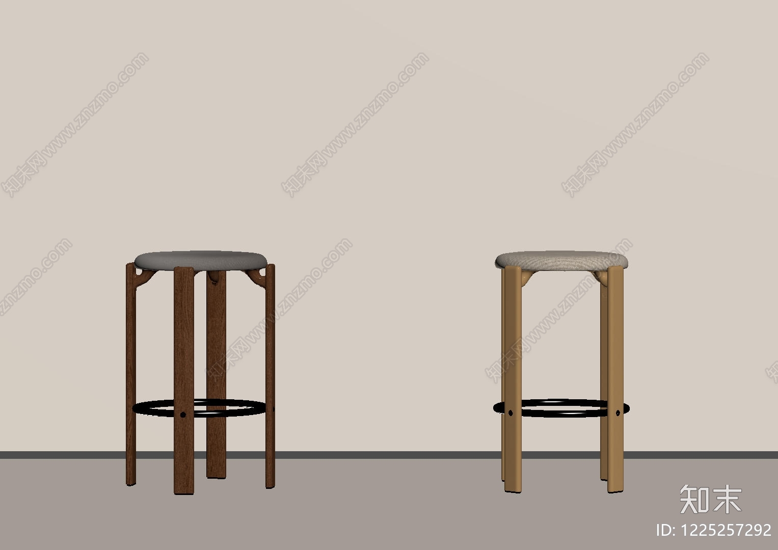 极简吧凳SU模型下载【ID:1225257292】