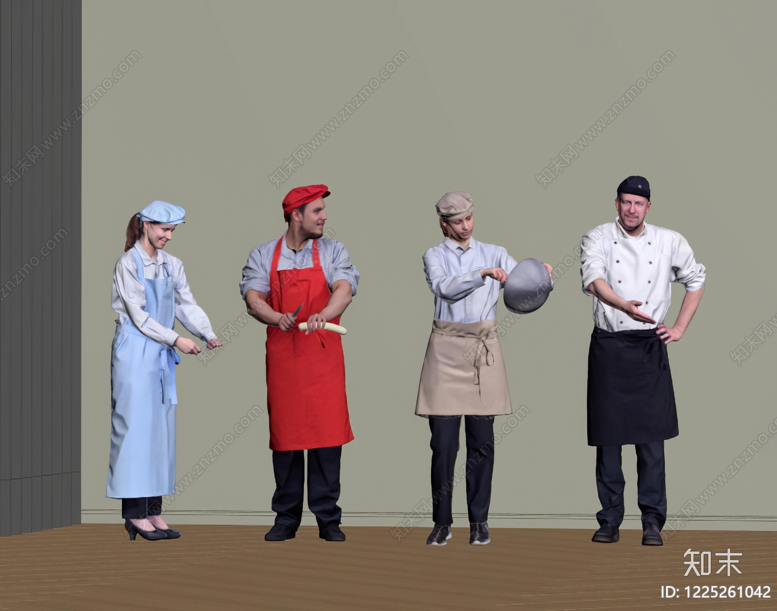 极简多人SU模型下载【ID:1225261042】