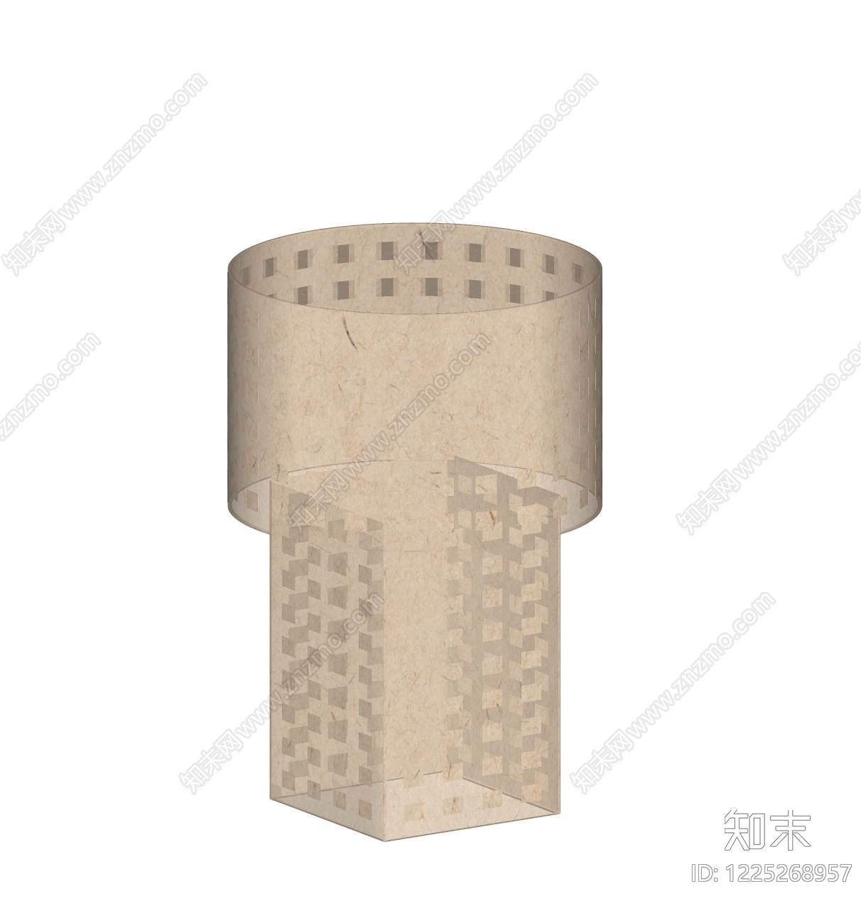 日式台灯SU模型下载【ID:1225268957】