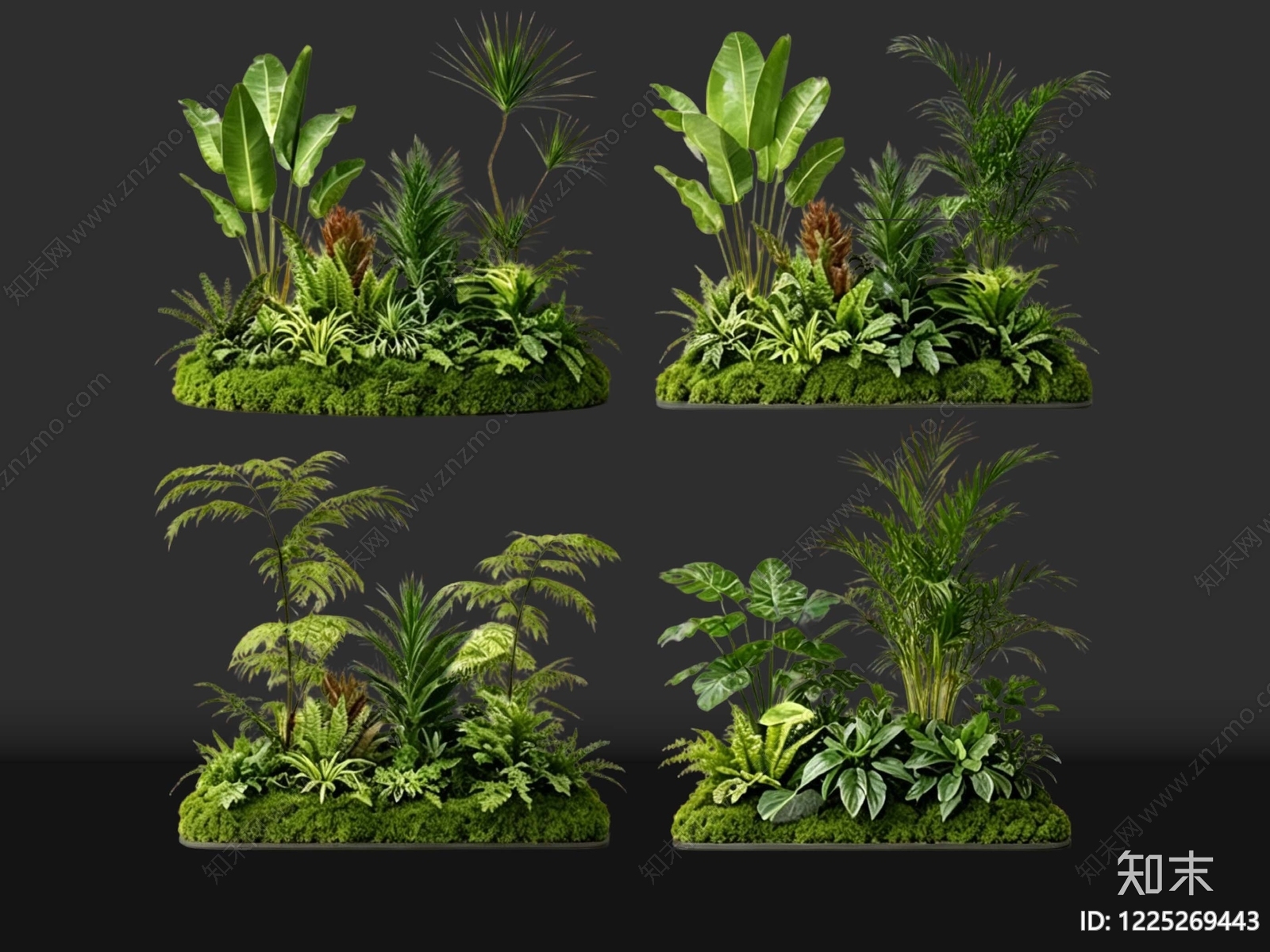 现代花境SU模型下载【ID:1225269443】