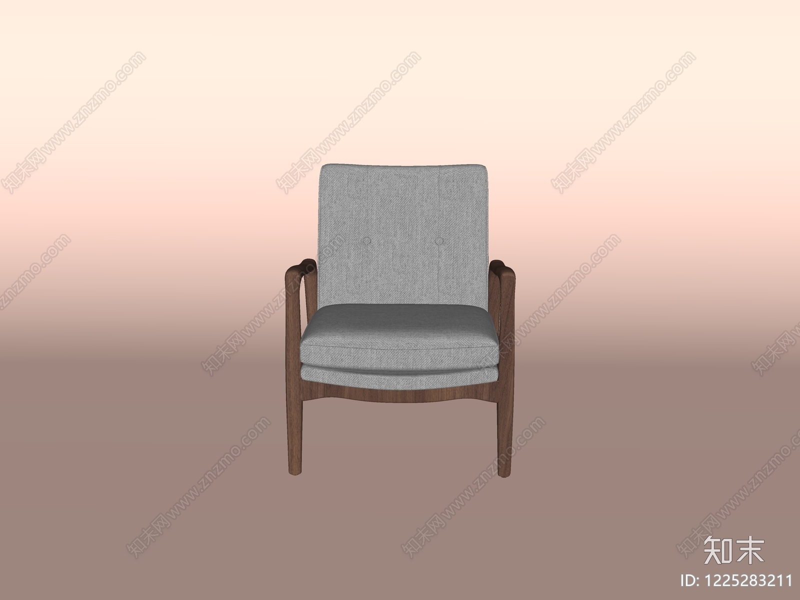 中古风休闲椅SU模型下载【ID:1225283211】