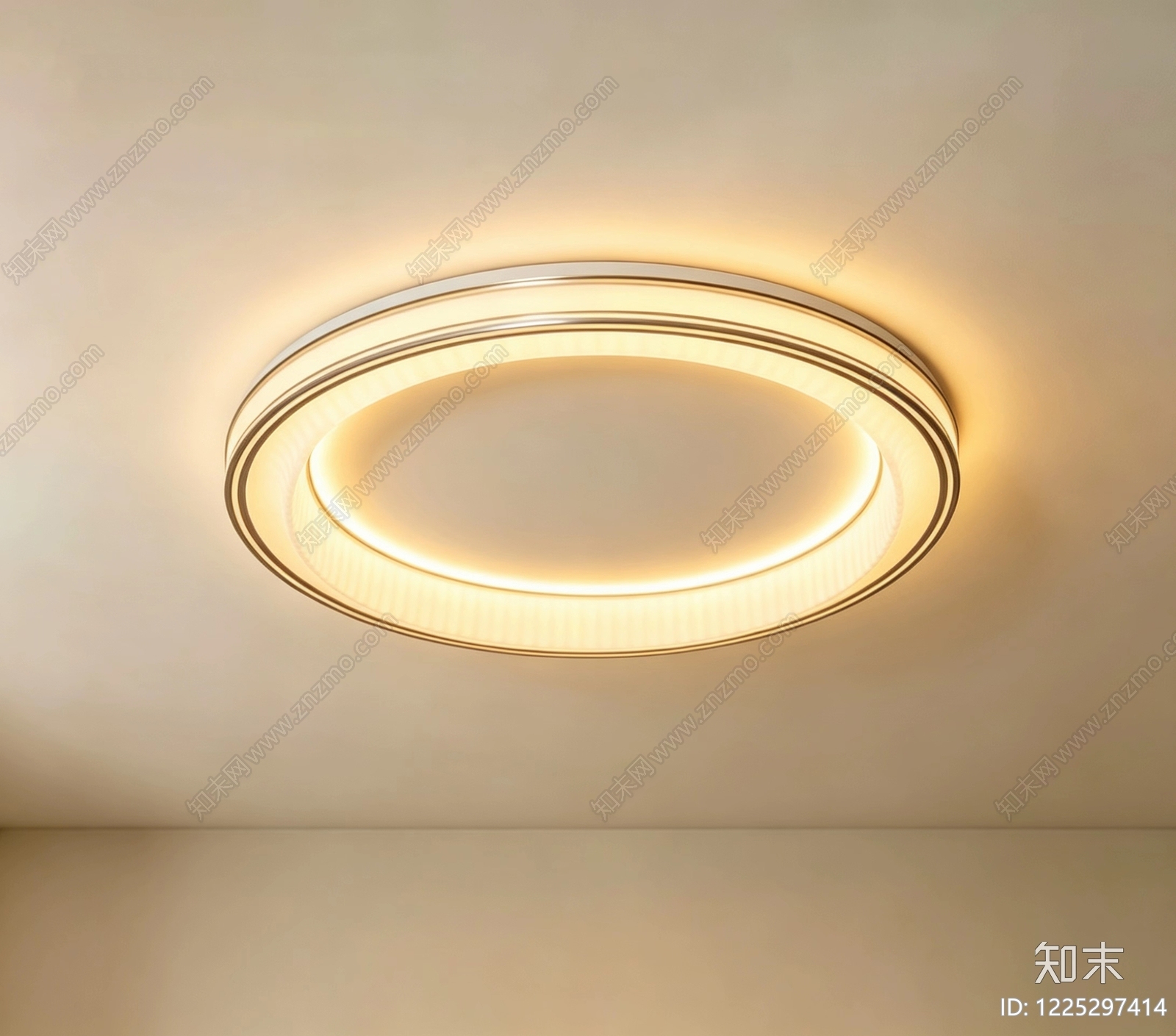 轻奢吸顶灯SU模型草图