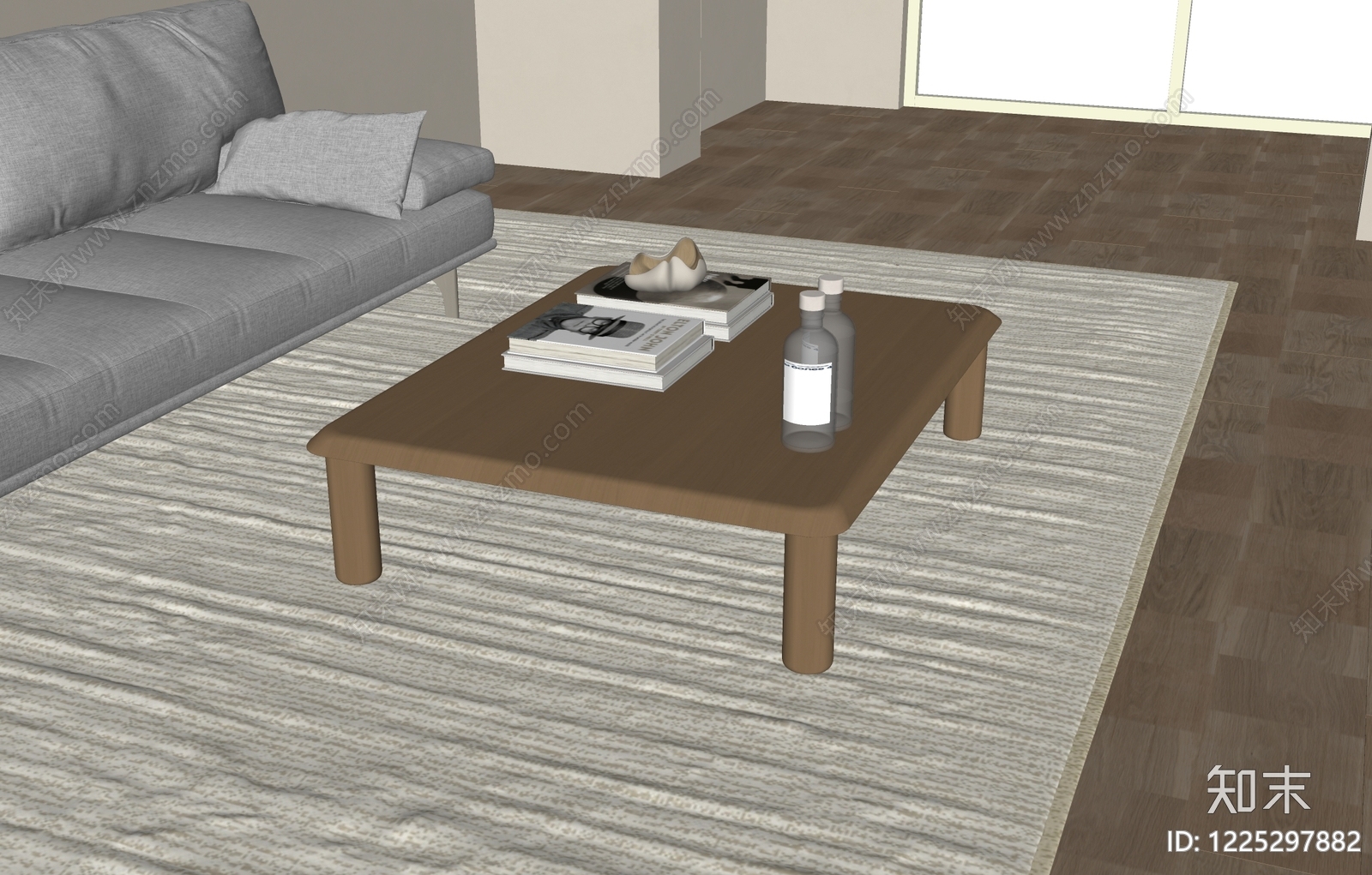 茶几SU模型下载【ID:1225297882】