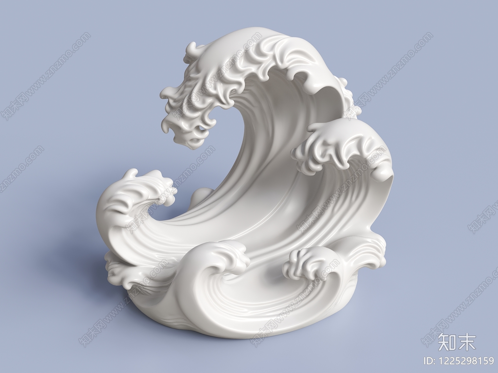 新中式雕塑摆件3D模型下载【ID:1225298159】