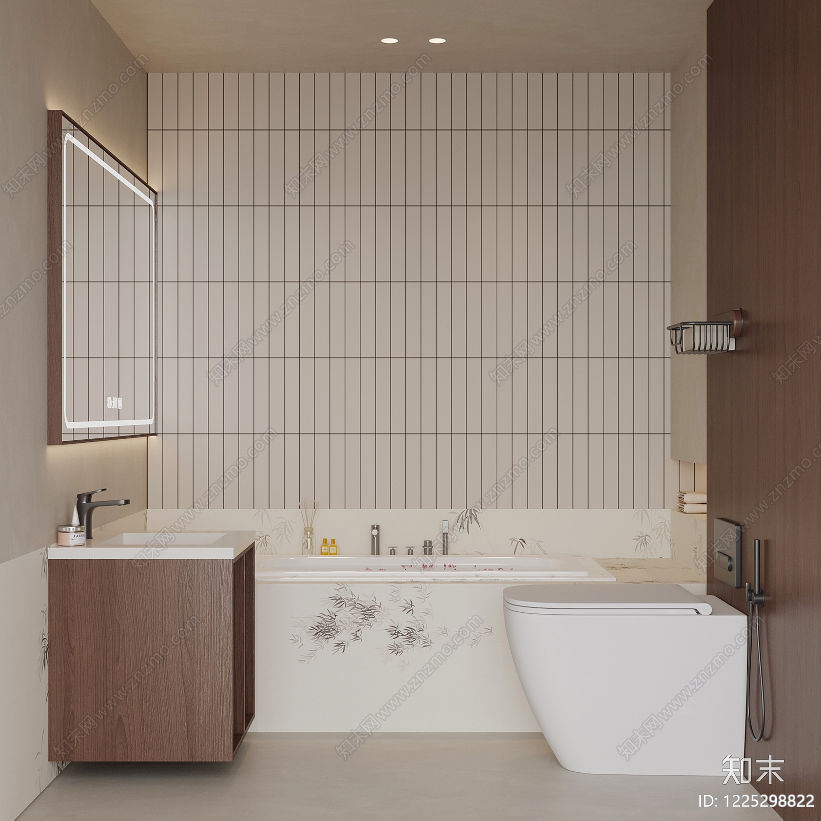 新中式卫生间3D模型下载【ID:1225298822】