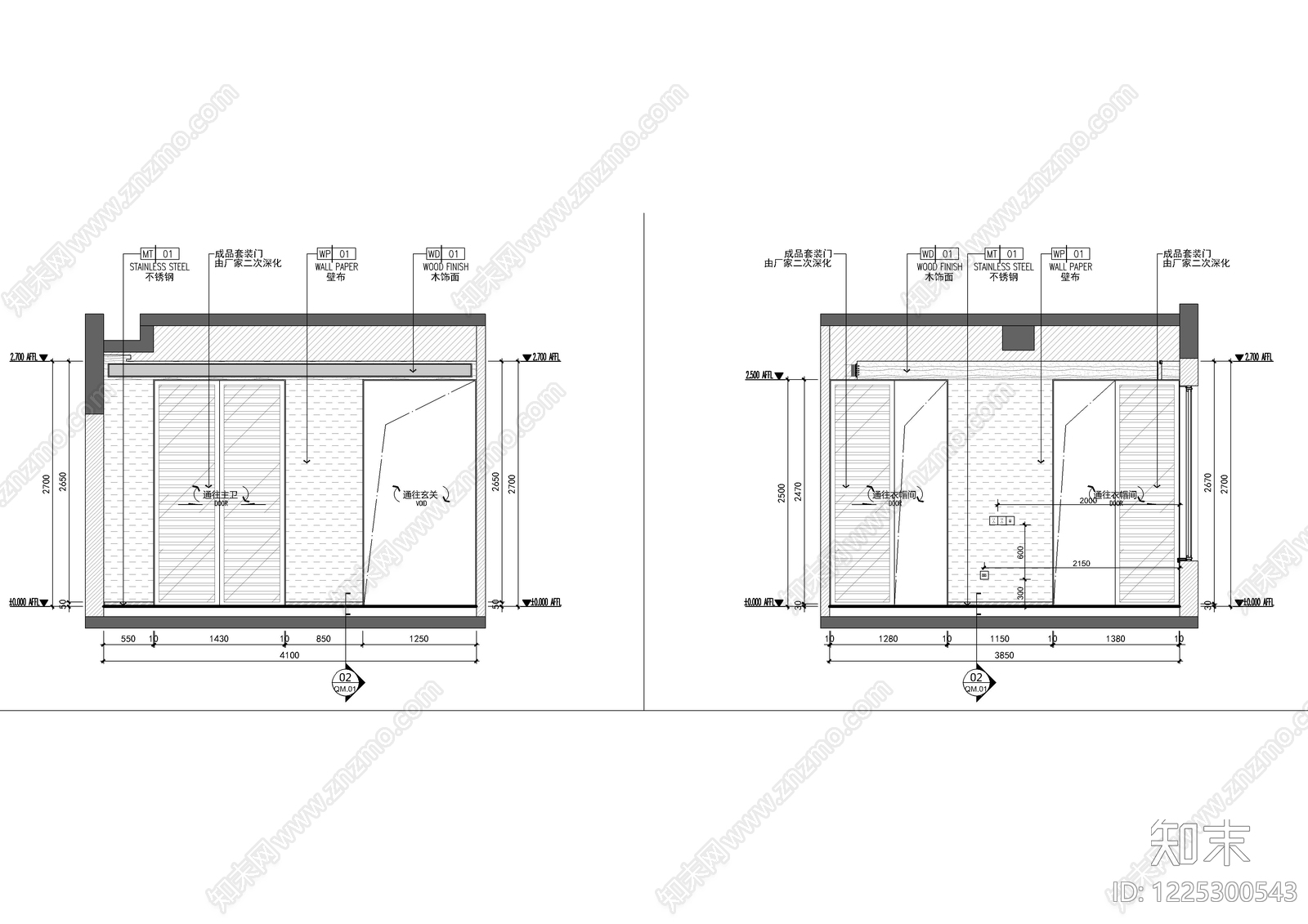 家装立面图CAD图纸