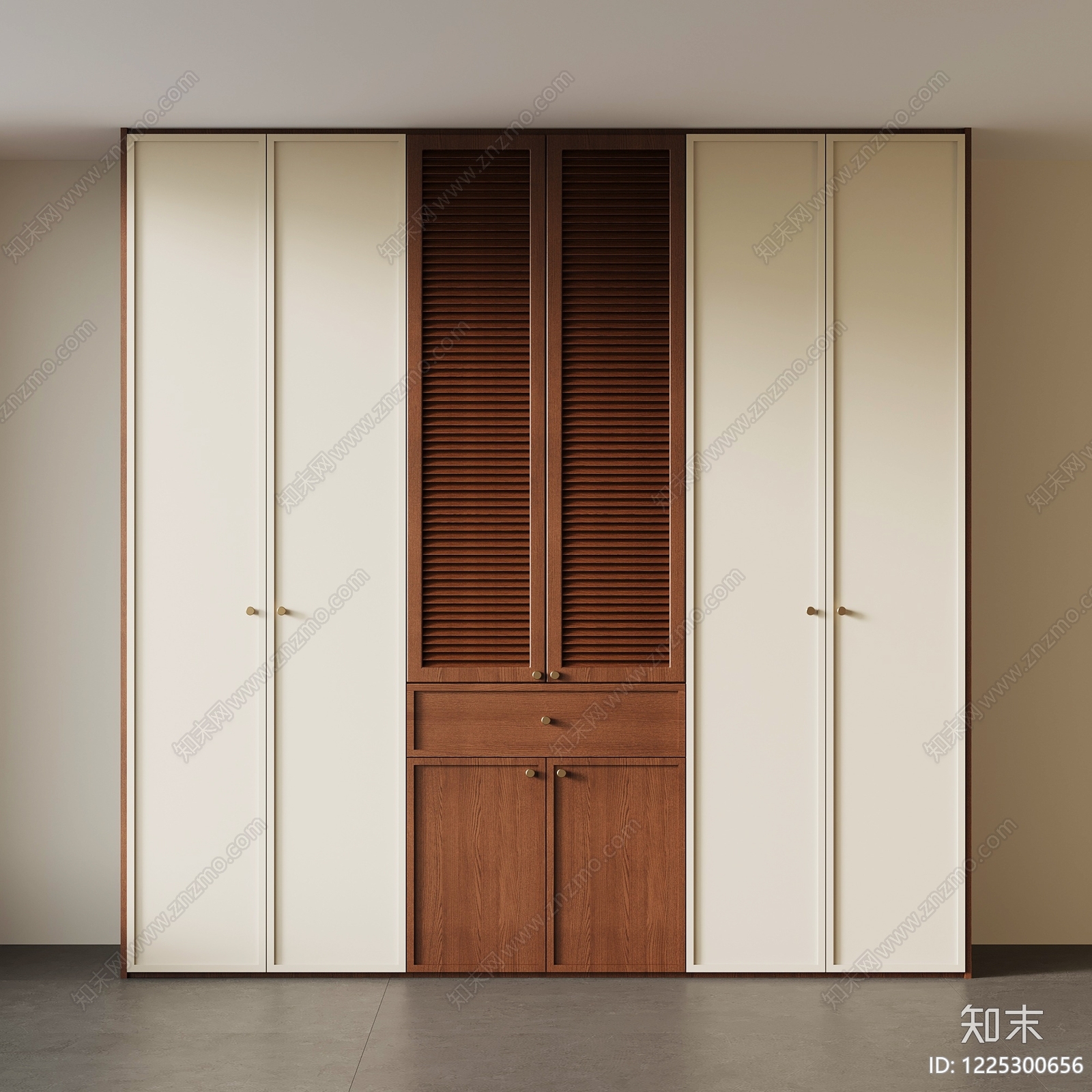 中古风衣柜SU模型下载【ID:1225300656】