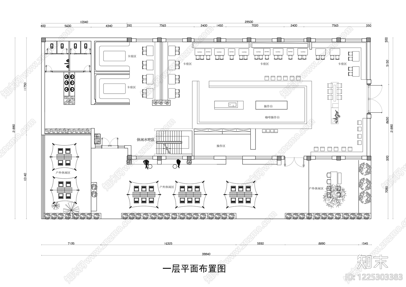 咖啡厅CAD图纸