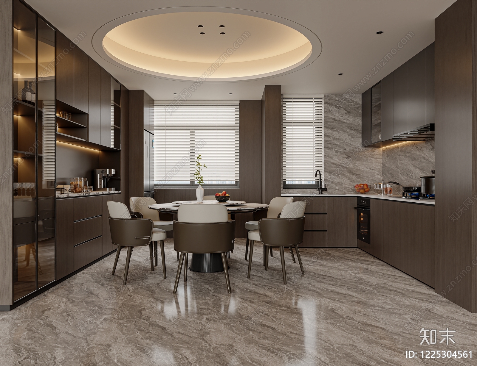 意式极简家居客厅3D模型下载【ID:1225304561】