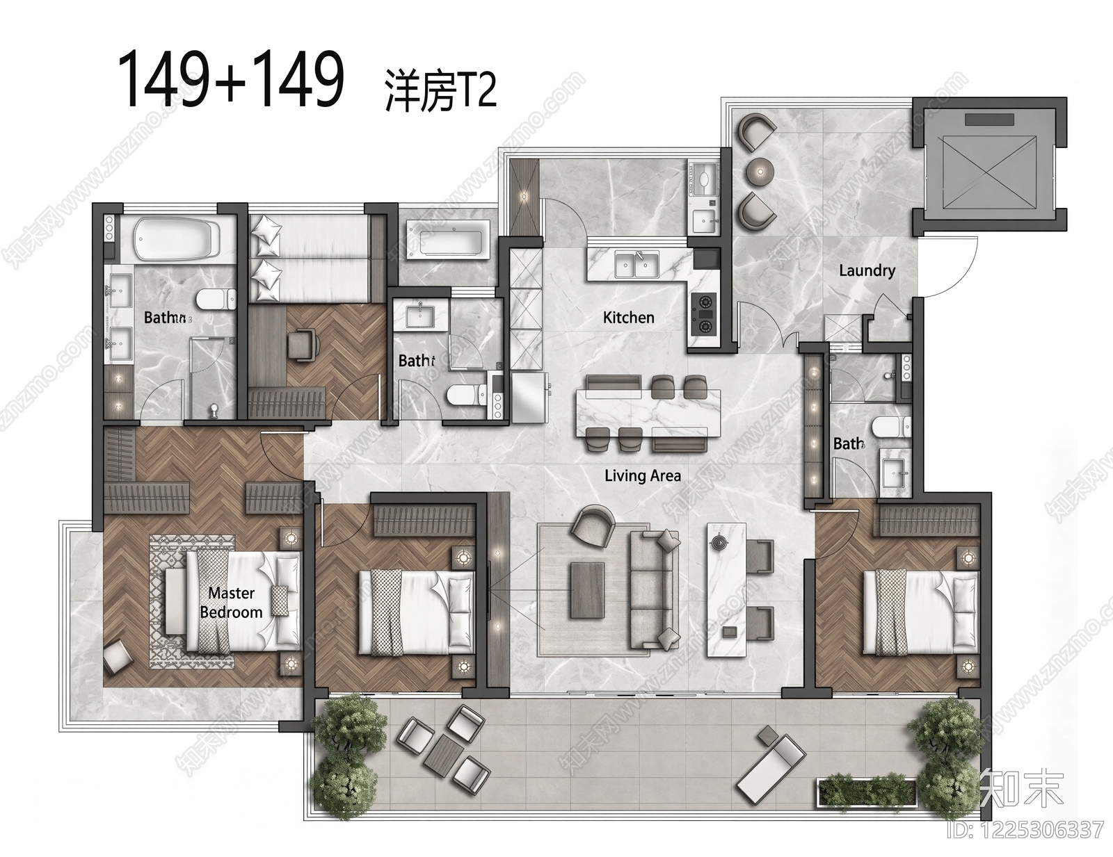 多层住宅cad施工图下载【ID:1225306337】