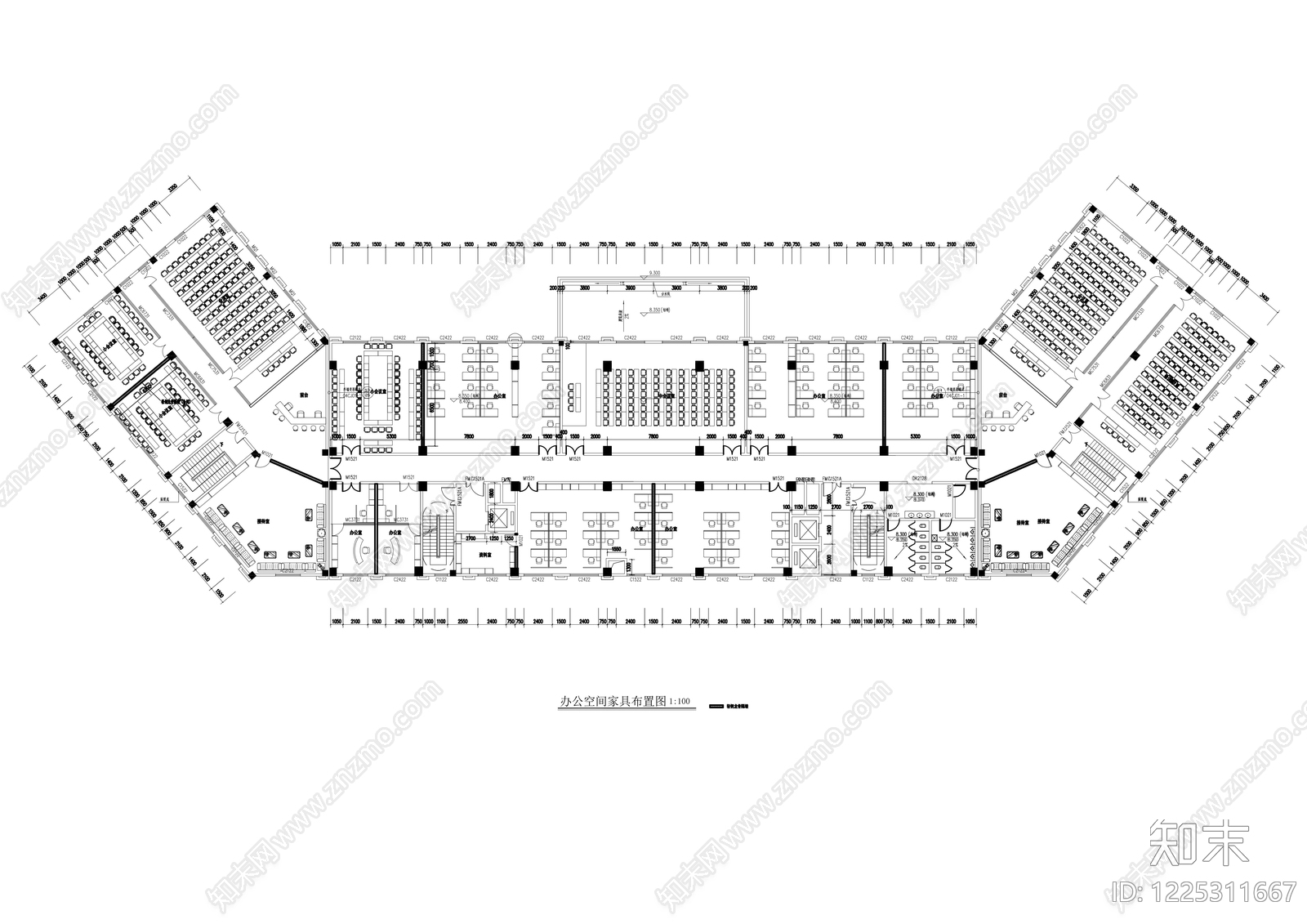 整体办公空间CAD图纸