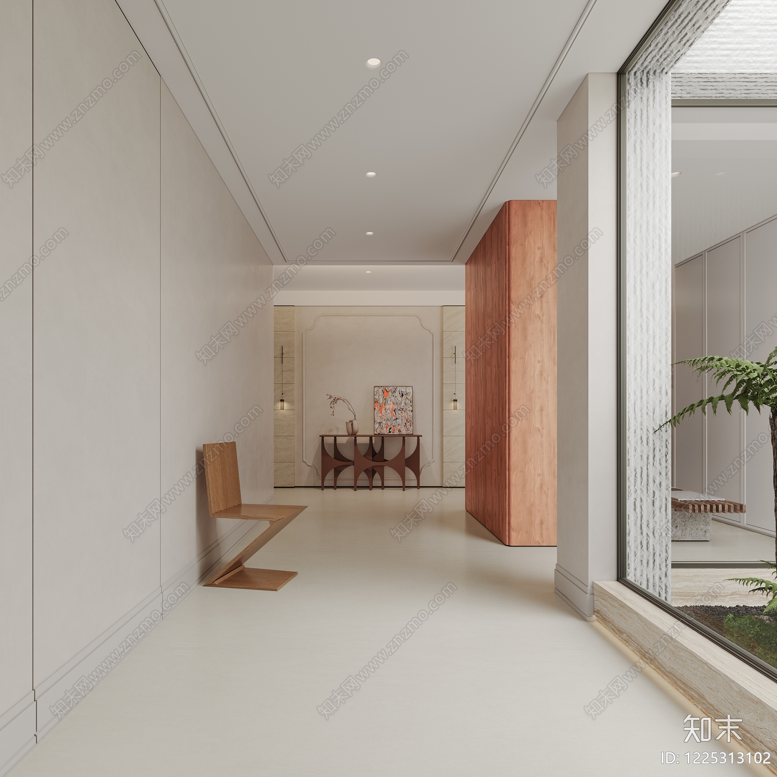 极简玄关3D模型下载【ID:1225313102】