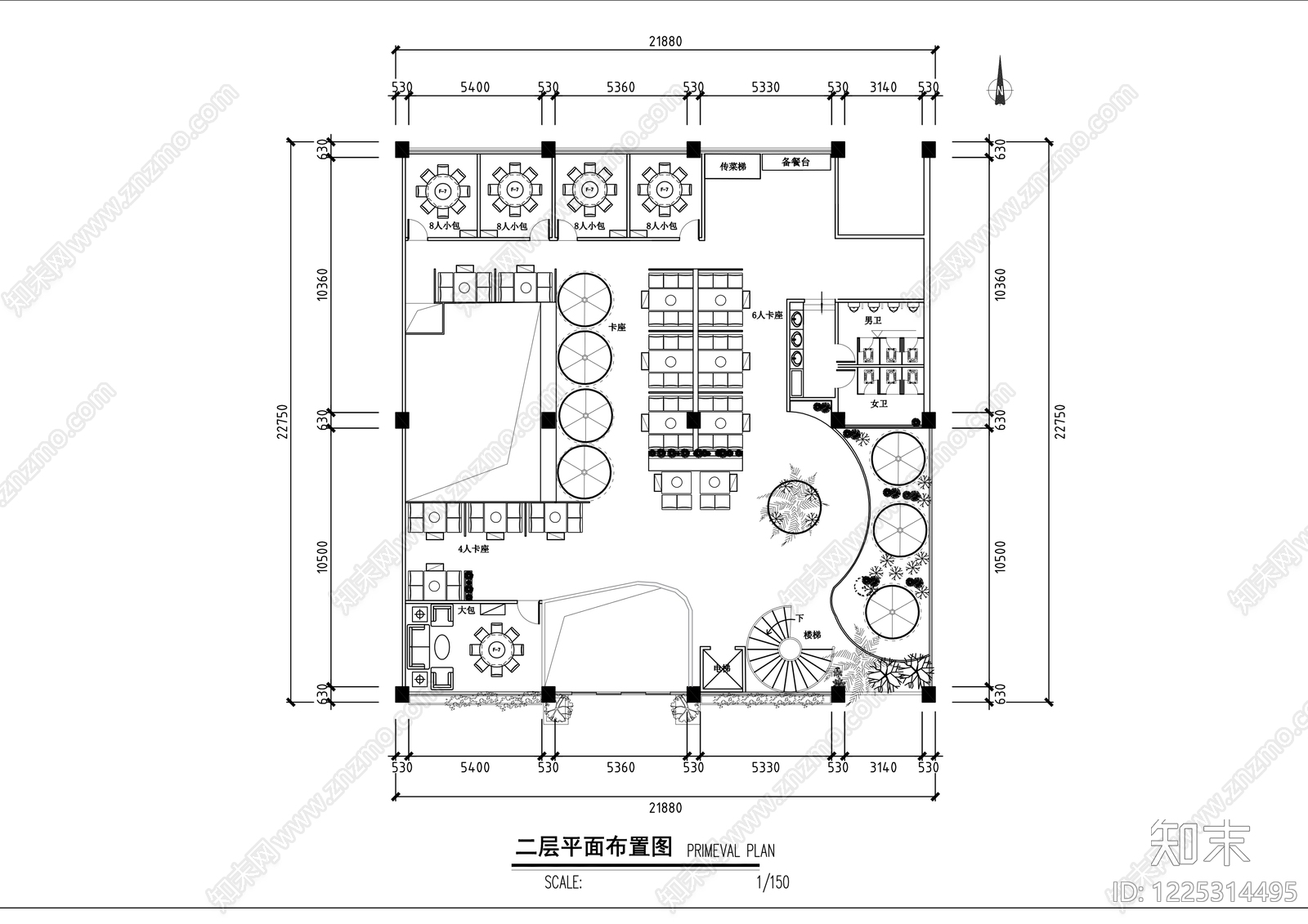 其他餐饮空间cad施工图下载【ID:1225314495】