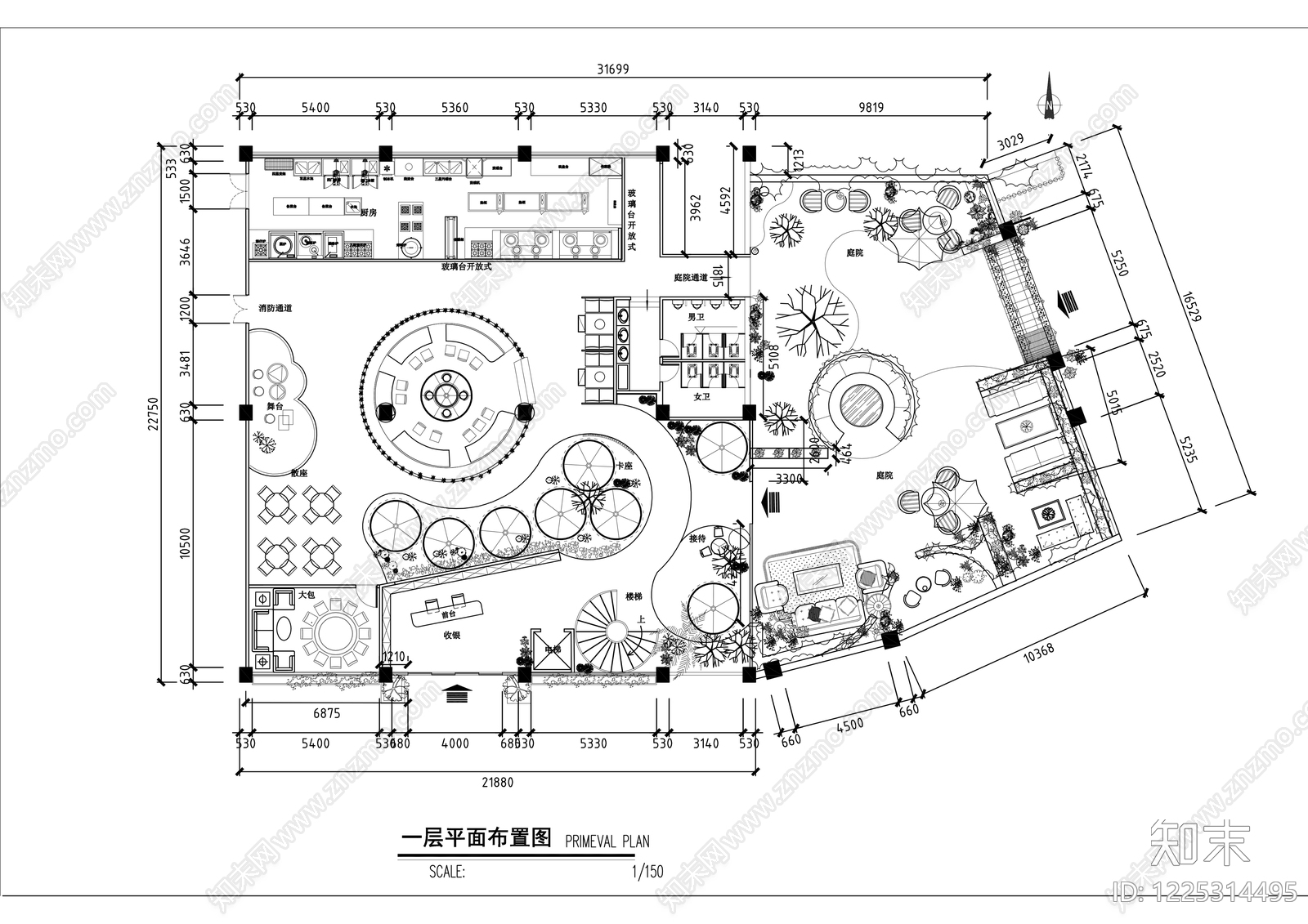 其他餐饮空间cad施工图下载【ID:1225314495】