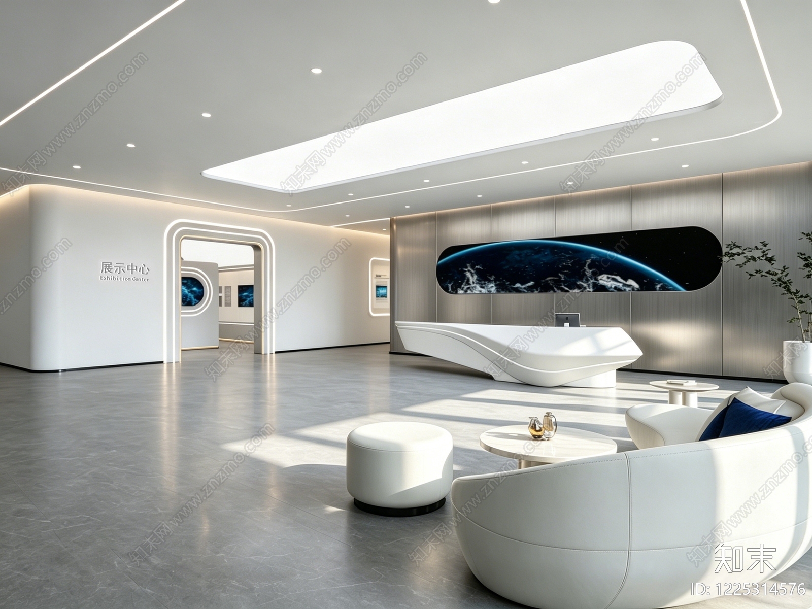 现代科技展厅3D模型下载【ID:1225314576】