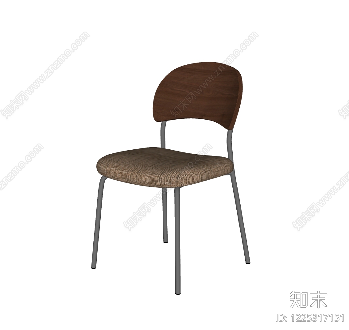 中古风餐椅SU模型下载【ID:1225317151】