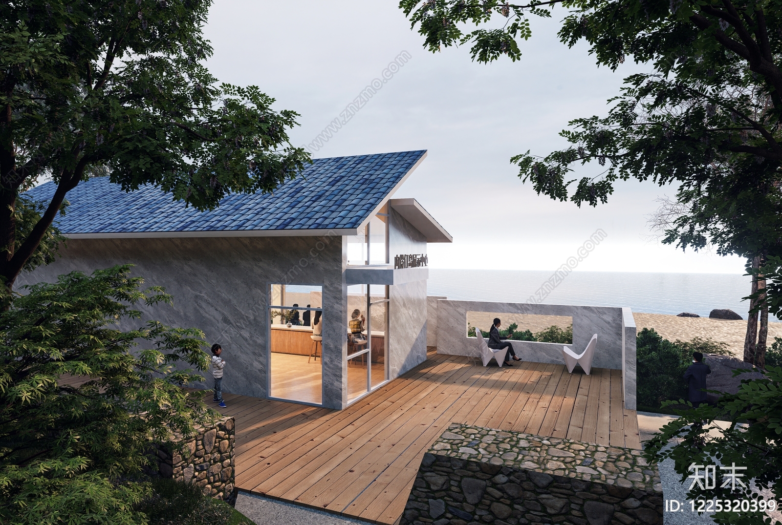现代小公建SU模型下载【ID:1225320399】