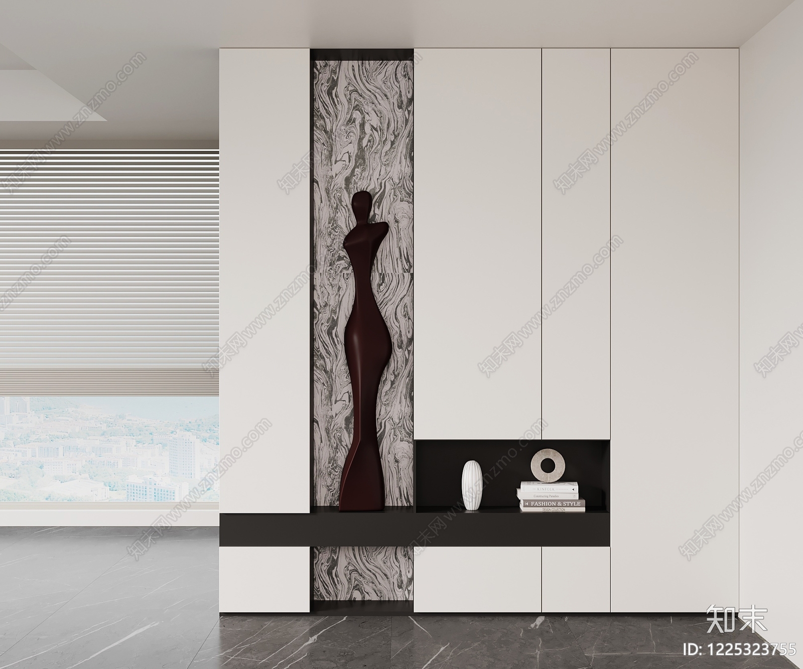意式极简玄关3D模型下载【ID:1225323755】