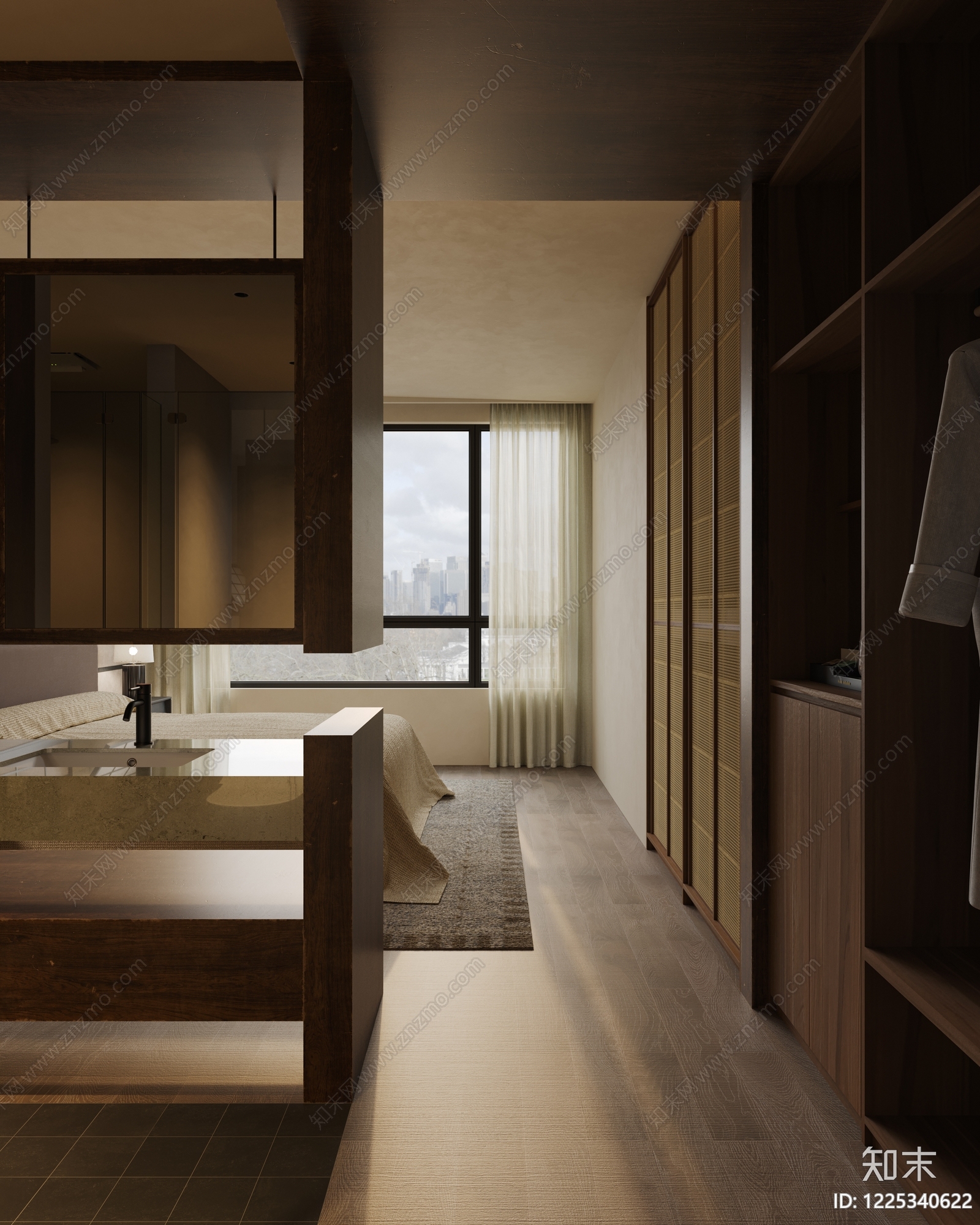 日式民宿3D模型下载【ID:1225340622】