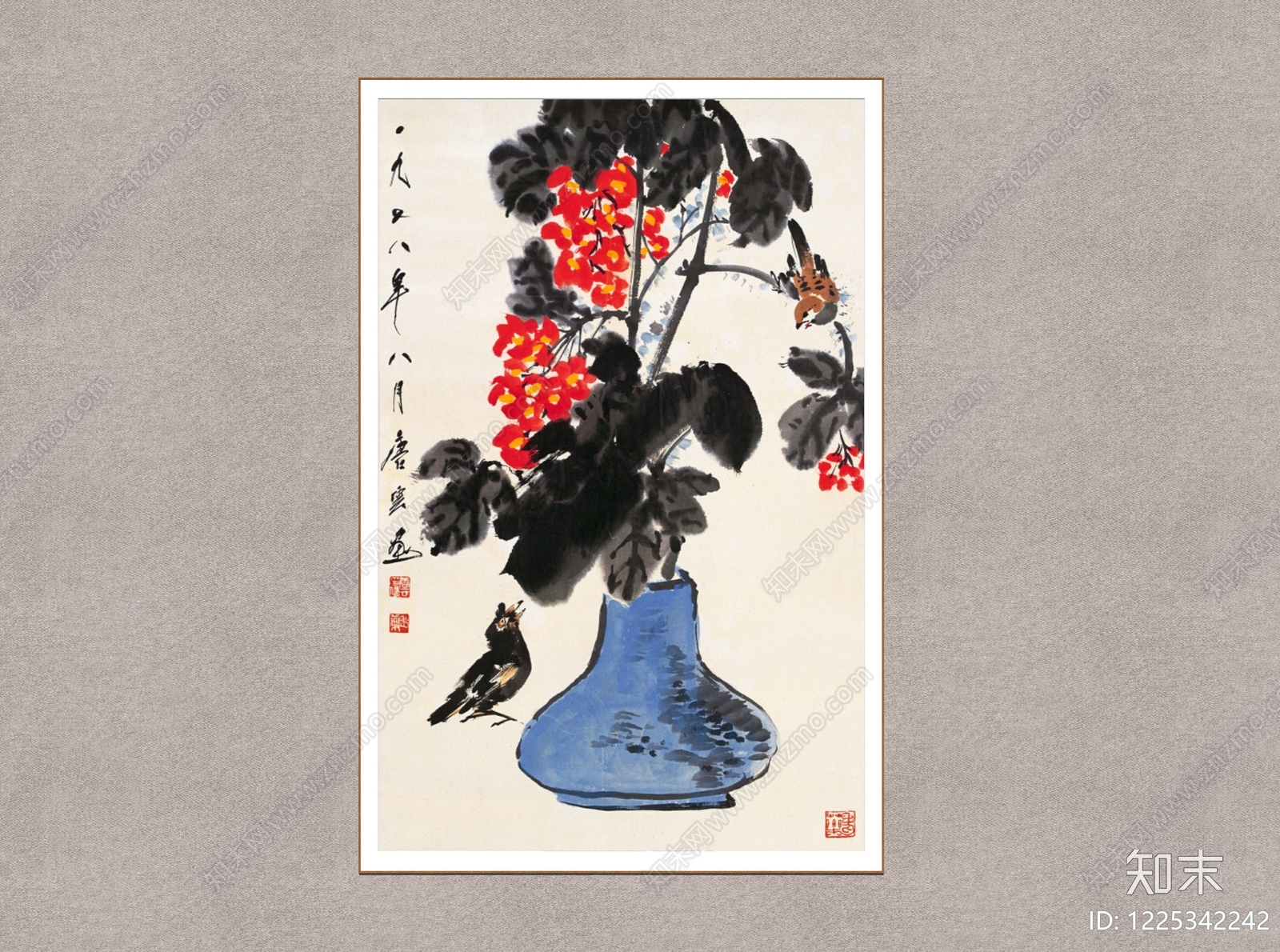 中式画框SU模型下载【ID:1225342242】