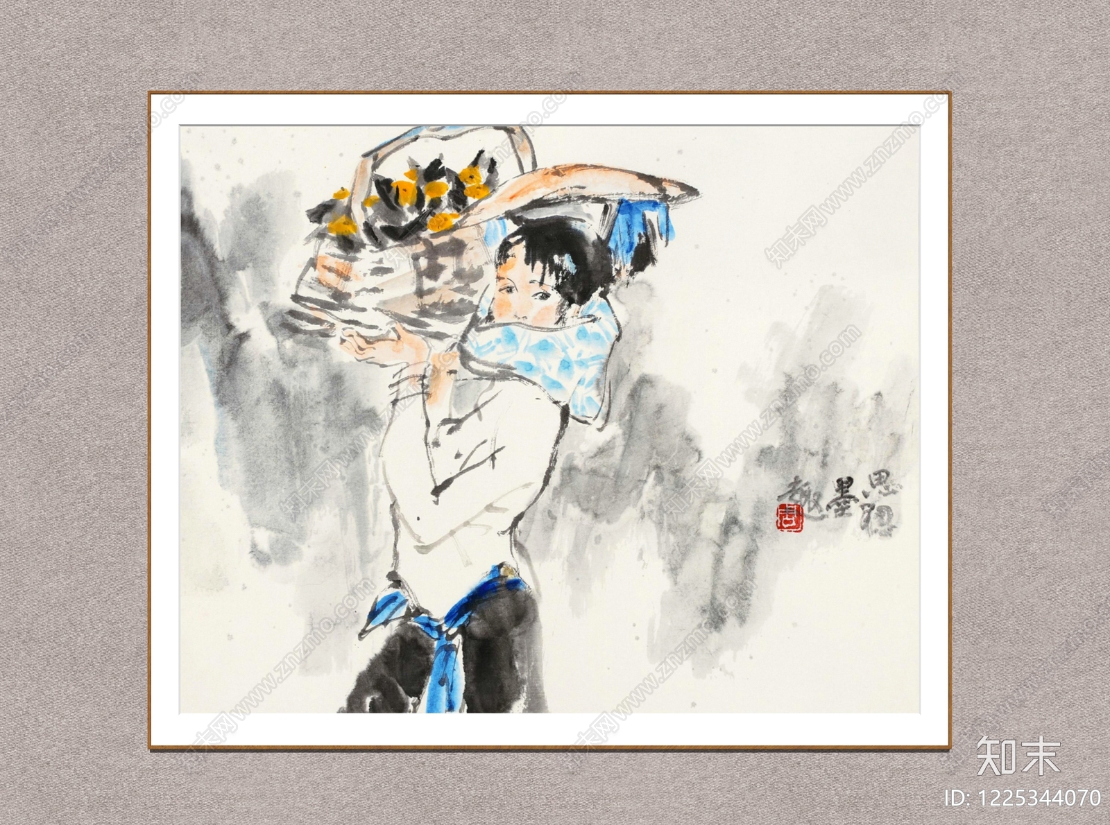 中式画框SU模型下载【ID:1225344070】