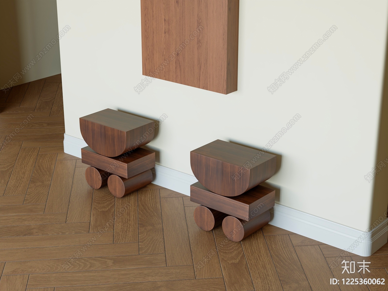 现代其他凳子3D模型下载【ID:1225360062】