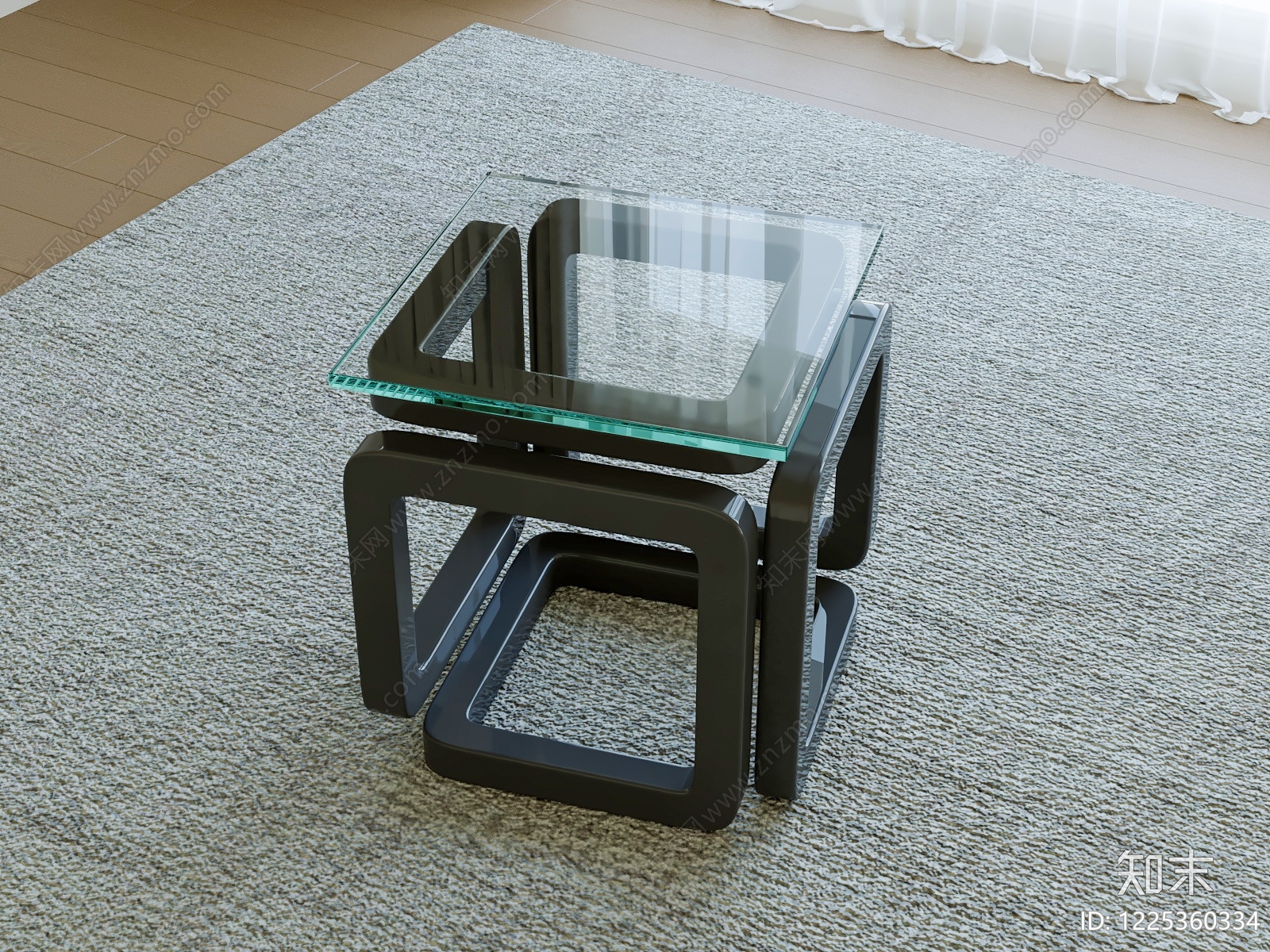 现代边几3D模型下载【ID:1225360334】