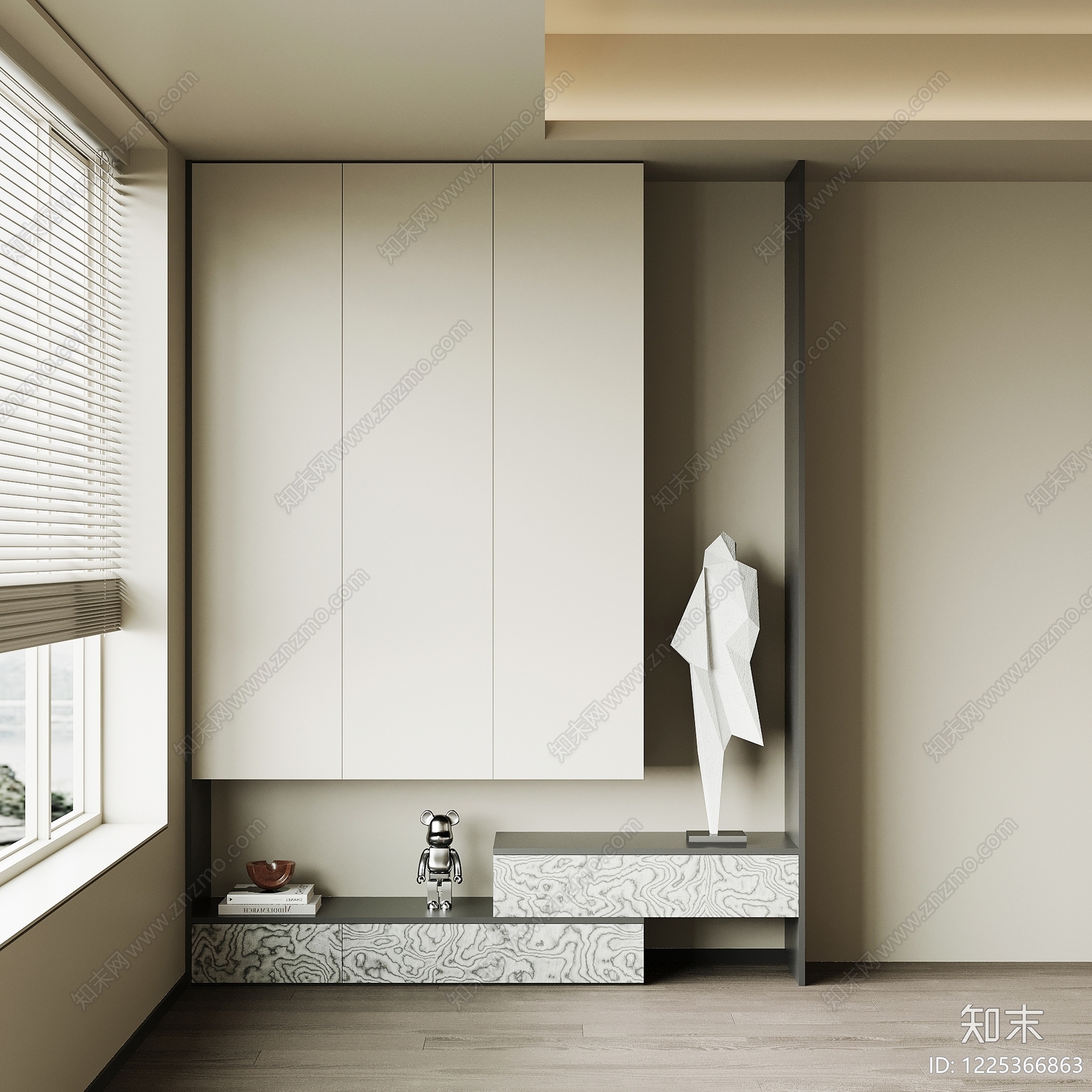 现代简约玄关3D模型下载【ID:1225366863】