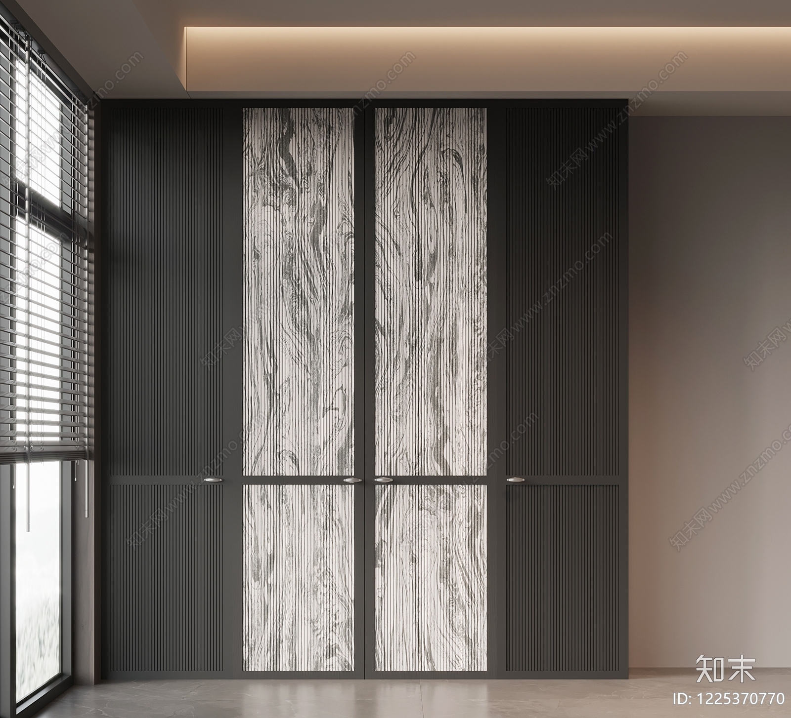 现代简约衣柜3D模型下载【ID:1225370770】