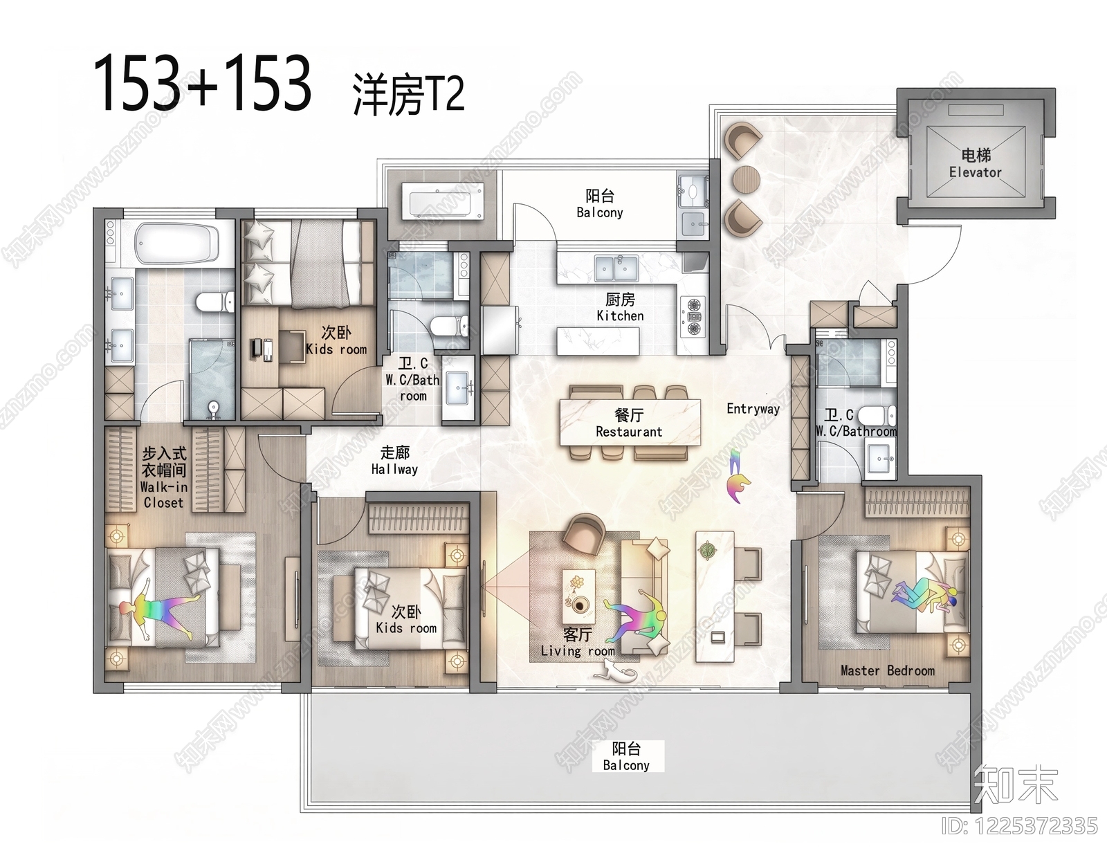 多层住宅cad施工图下载【ID:1225372335】