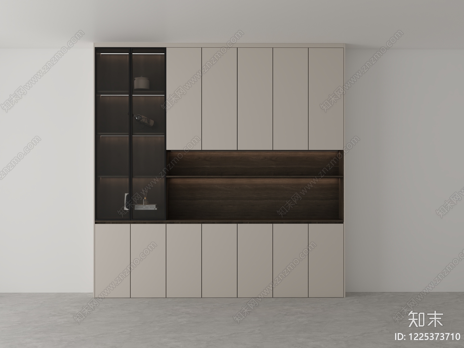 现代简约酒柜3D模型下载【ID:1225373710】