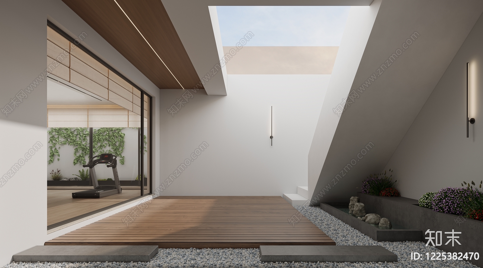 极简室内景观3D模型下载【ID:1225382470】