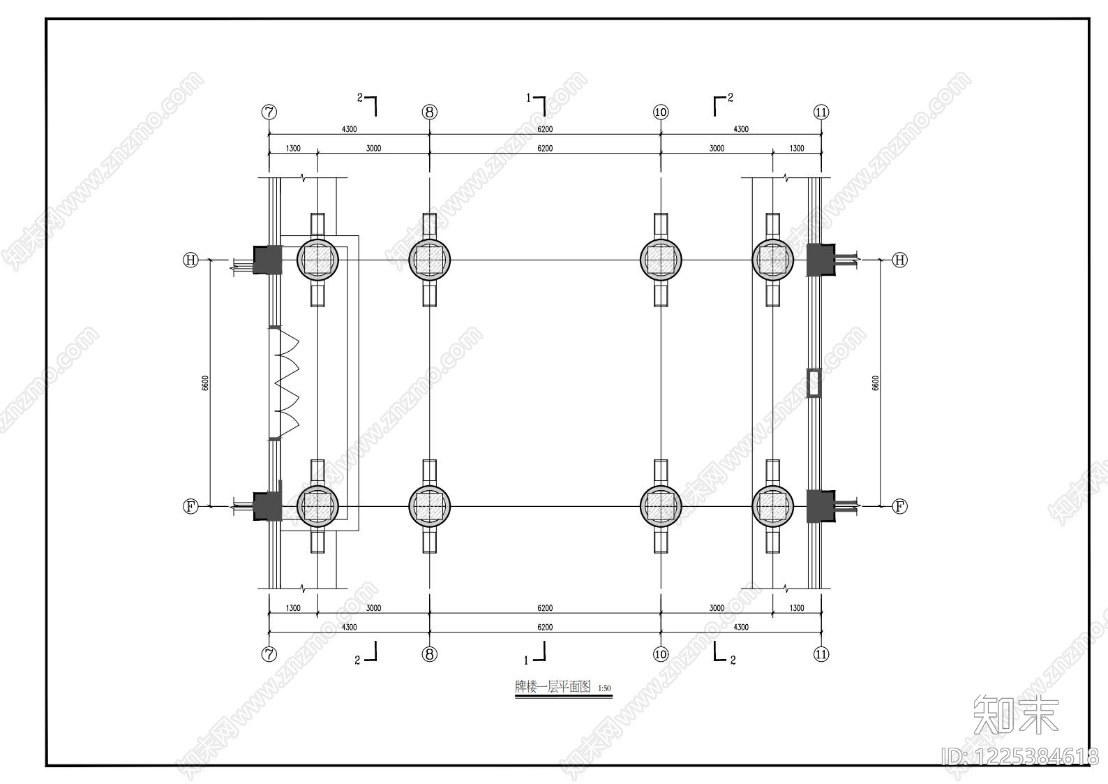其他古建筑cad施工图下载【ID:1225384618】