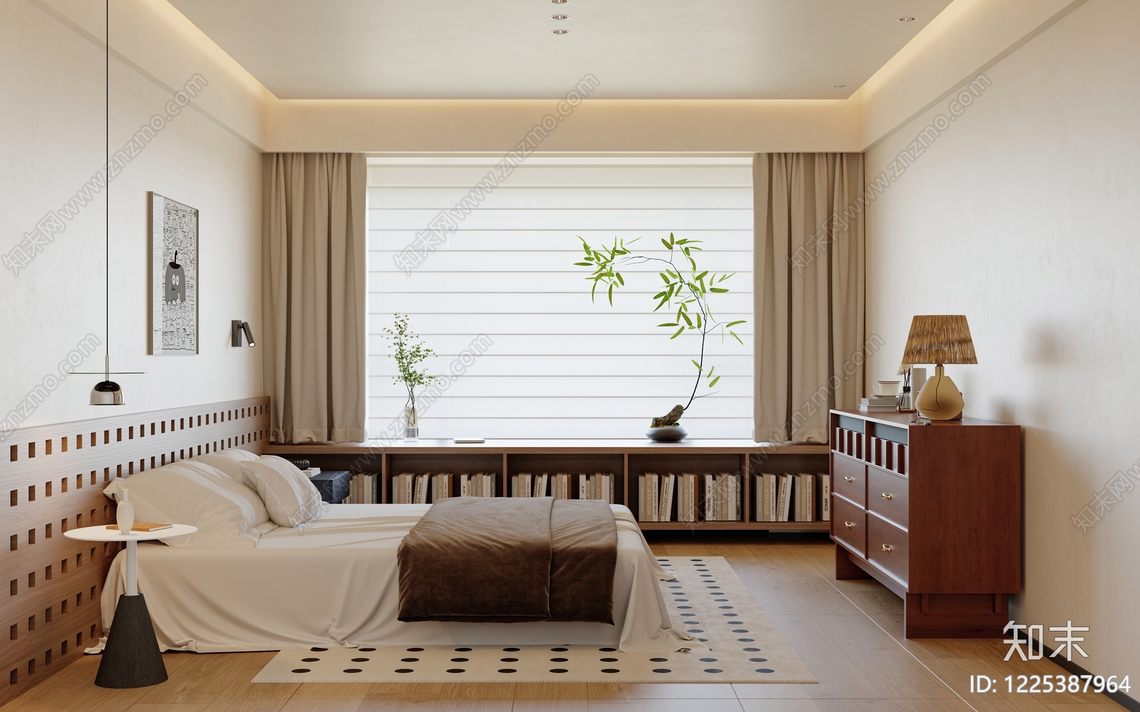 家居卧室3D模型下载【ID:1225387964】